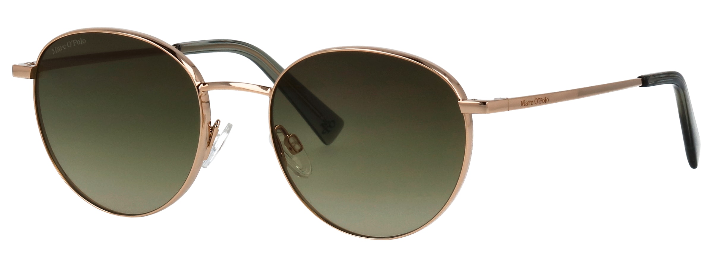 Marc O'Polo Lunettes de soleil »Modell 505123« Form Panto, Logoschriftzug auf Bügel, Metallfassung