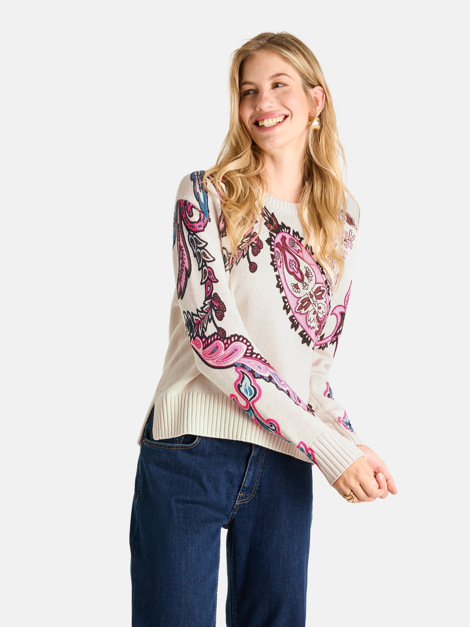 Image of Lieblingsstück Strickpullover "AldriaL" mit Paisleymuster