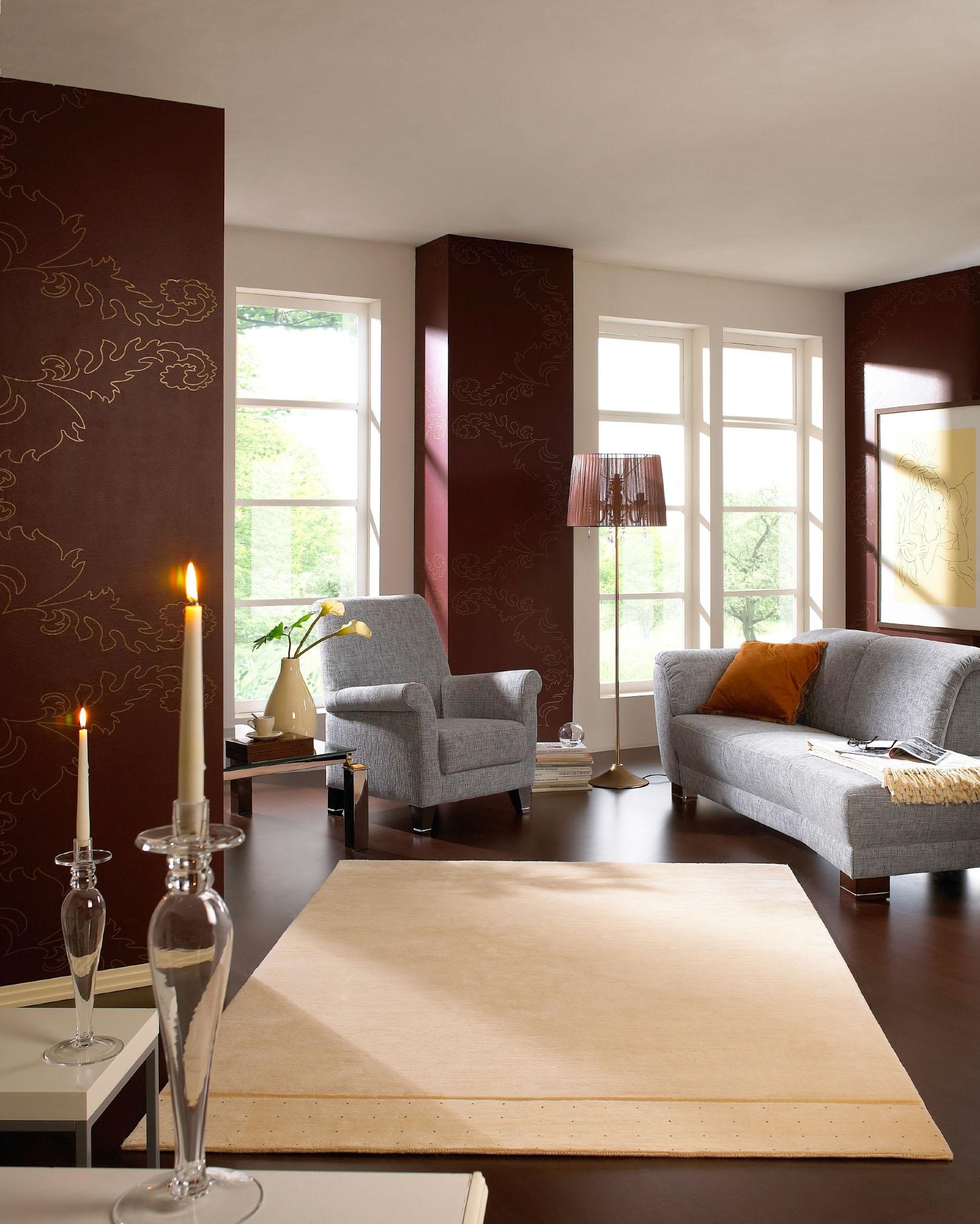 Luxor Style Tapis en laine »Noblesse« Rectangulaire 20 mm Höhe reine Wolle, handgeknüpft, Wohnzimmer