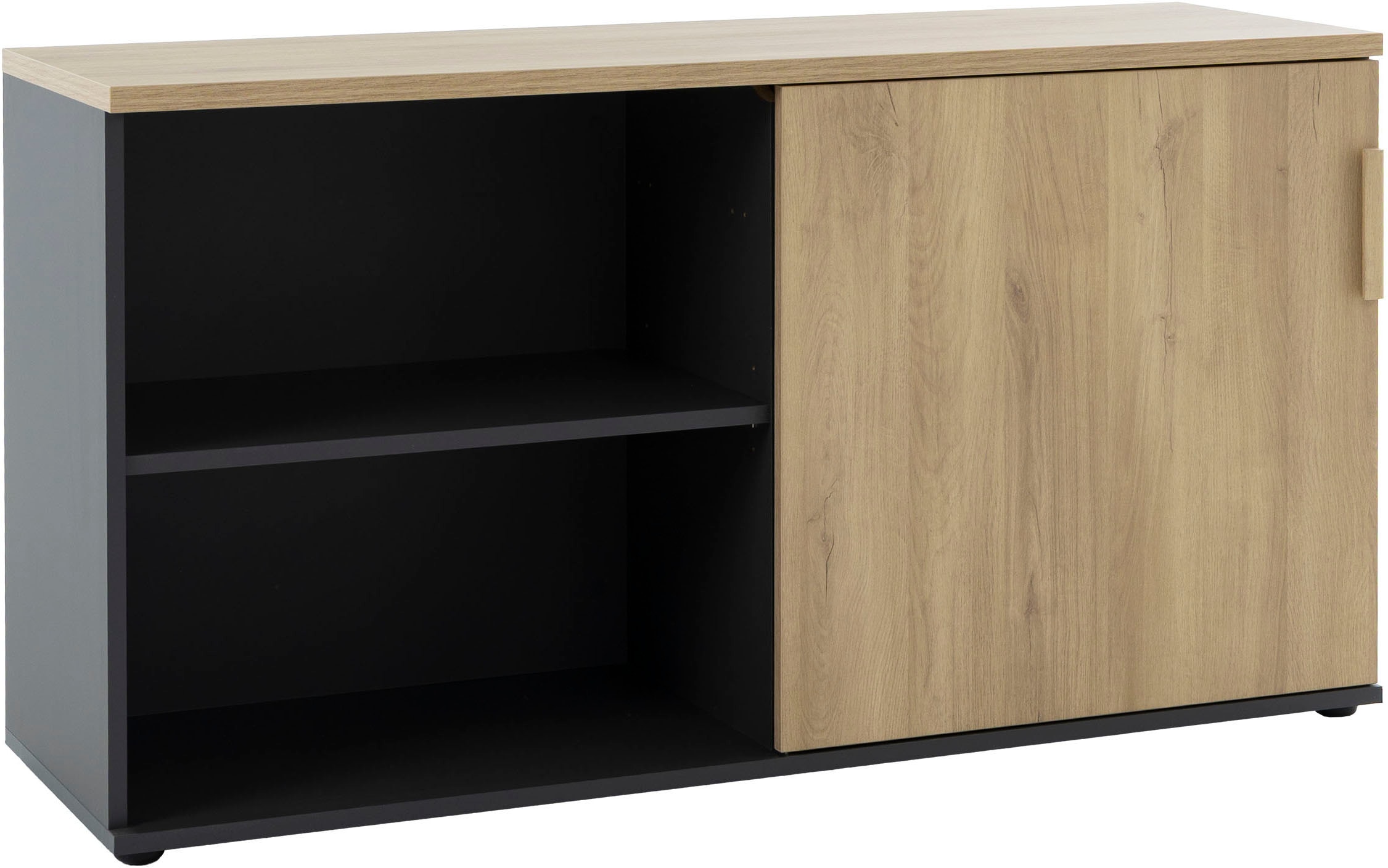 Image of Gami Lowboard "ITALIC" Elegante Credenza, freistehend oder als Schreibtischrücklauf nutzbar