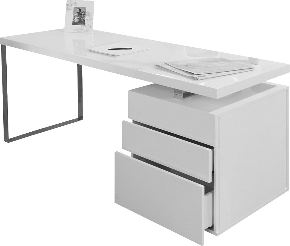 Image of SalesFever Schreibtisch "Varberg - Arbeitsplatz Deluxe Design-Laptoptisch" Schubladen mit Soft-Close-Funktion