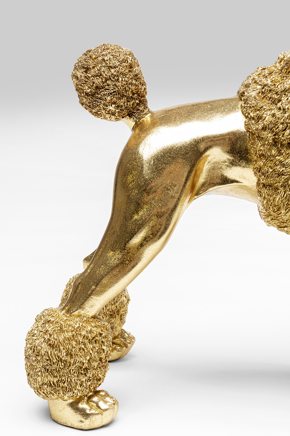 Kare Design Figurine de décoration »Mrs Poodle Gold 34cm«