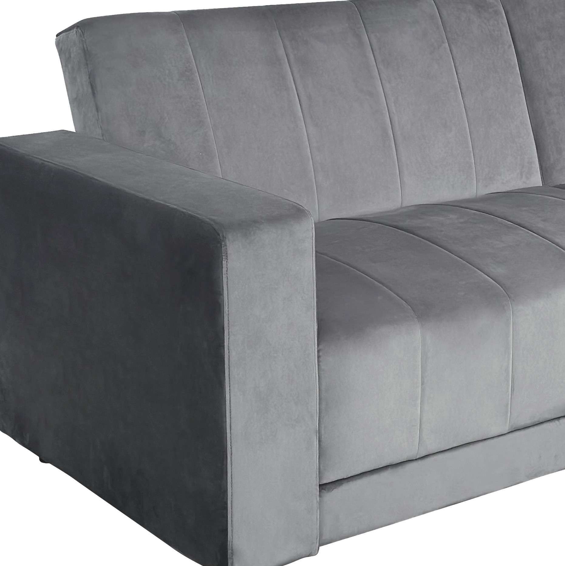 Dorel Home 3-Sitzer »Allie II Schlafsofa 225 cm«, Bett-Funktion (108/190cm), Rückenlehne 2-teilig, mit Steppung