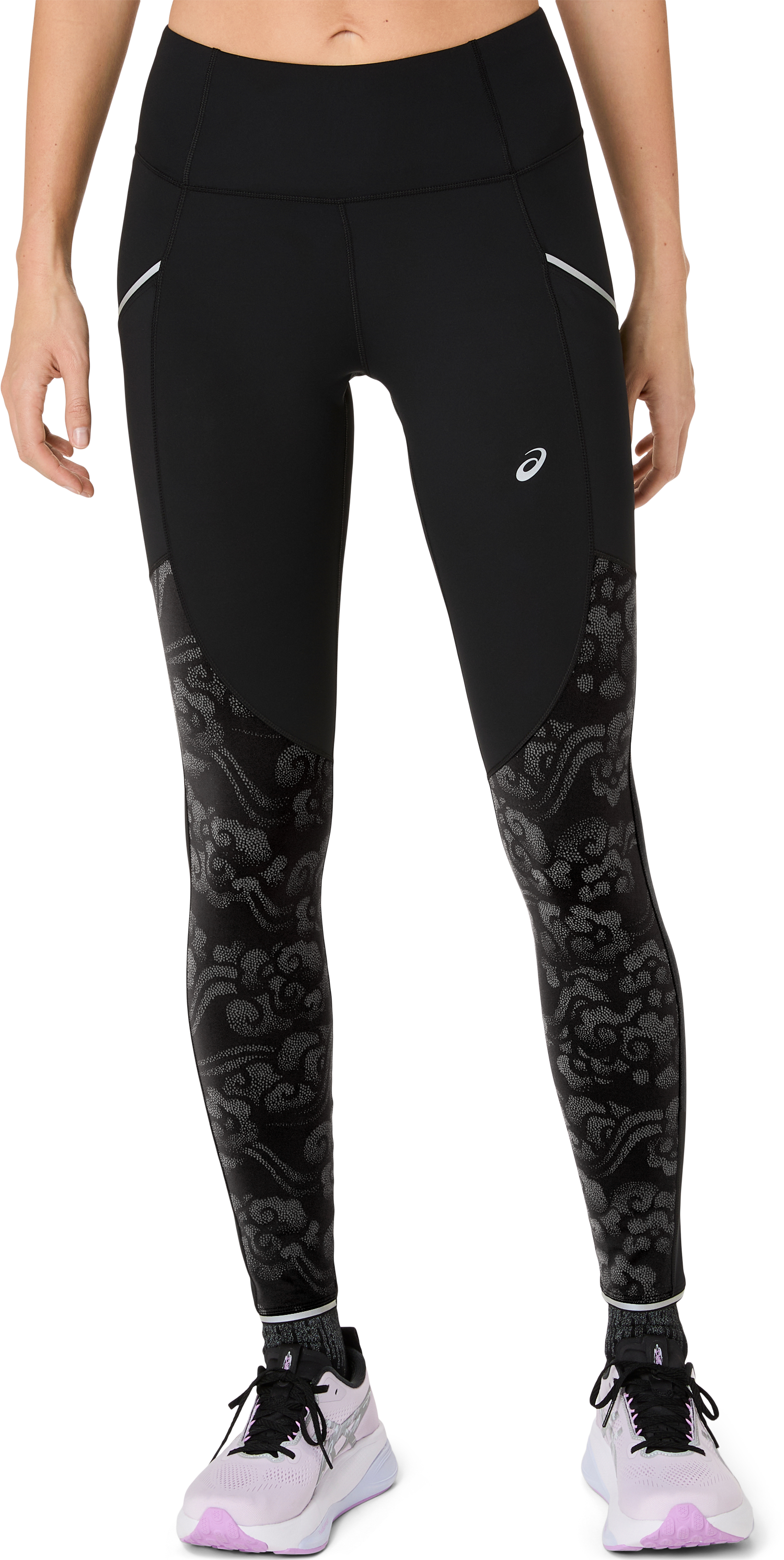 Image of Asics Lauftights "ROAD LITE-SHOW TIGHT" Atmungsaktiv, Reflektierend, Praktische Taschen