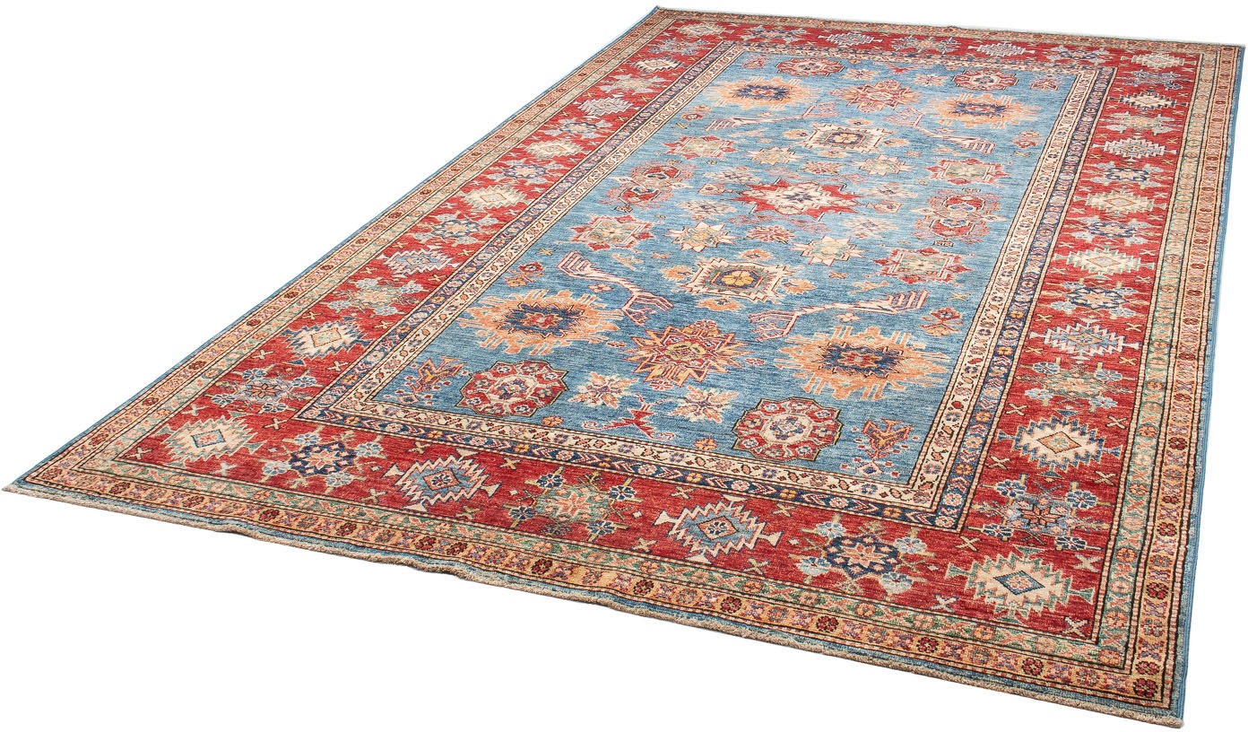 Image of morgenland Orientteppich »Ziegler - Kazak - 286 x 182 cm - blau«, rechteckig, 6 mm Höhe, Wohnzimmer, Handgeknüpft, Einzelstück mit Zertifikat bei Ackermann Versand Schweiz