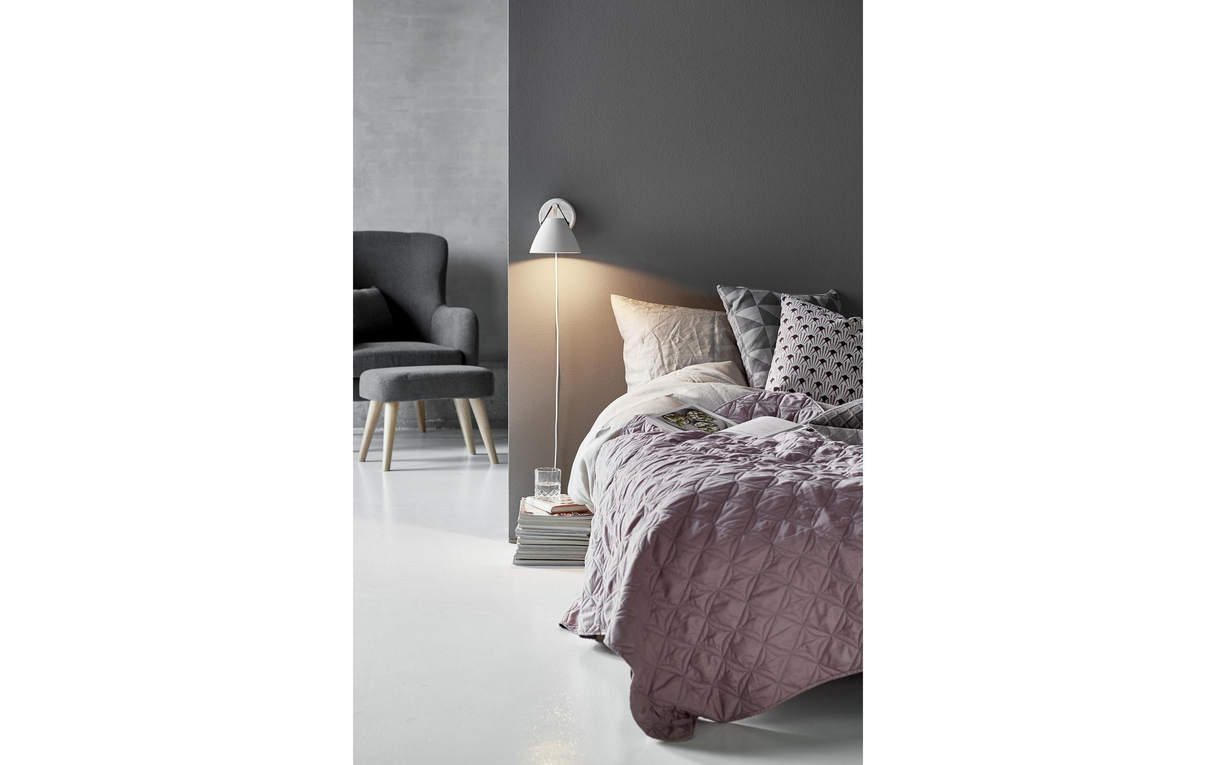 Nordlux Wandleuchte »Strap 15«, 1 flammig, Leuchtmittel GU10 | Leuchtmittel wechselbar, Aus Metall und Leder
