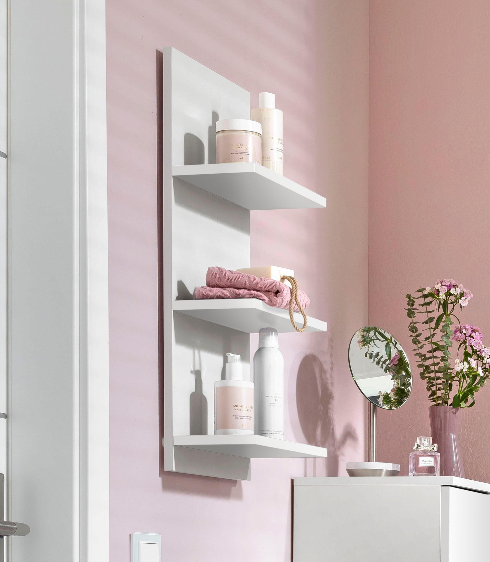 welltime Wandregal »Palermo, Breite 30 cm made in Germany« 3 Regalböden