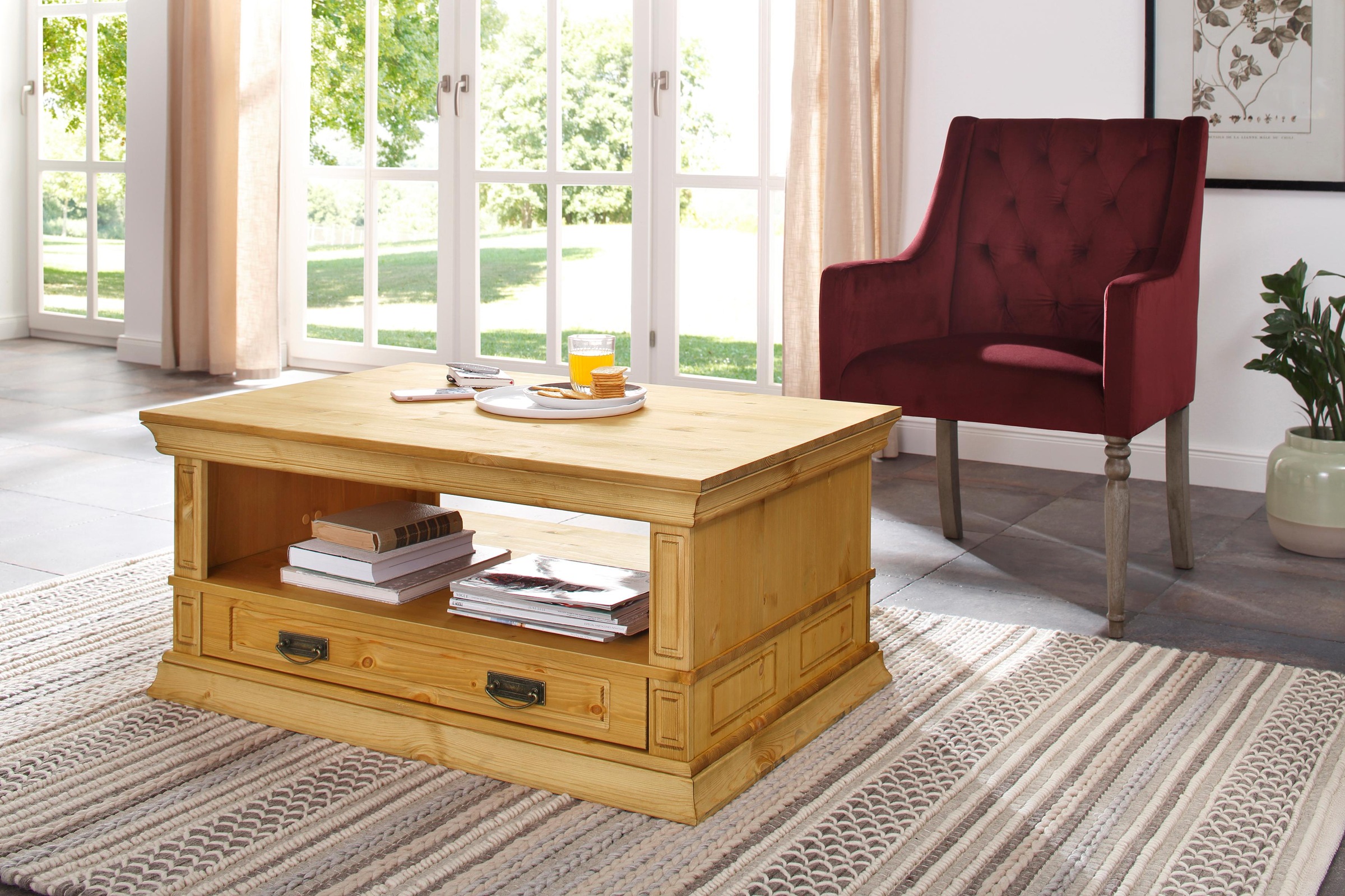 Image of Home affaire Couchtisch »Vinales«, Breite 100 cm, mit 1 Schublade bei Ackermann Versand Schweiz