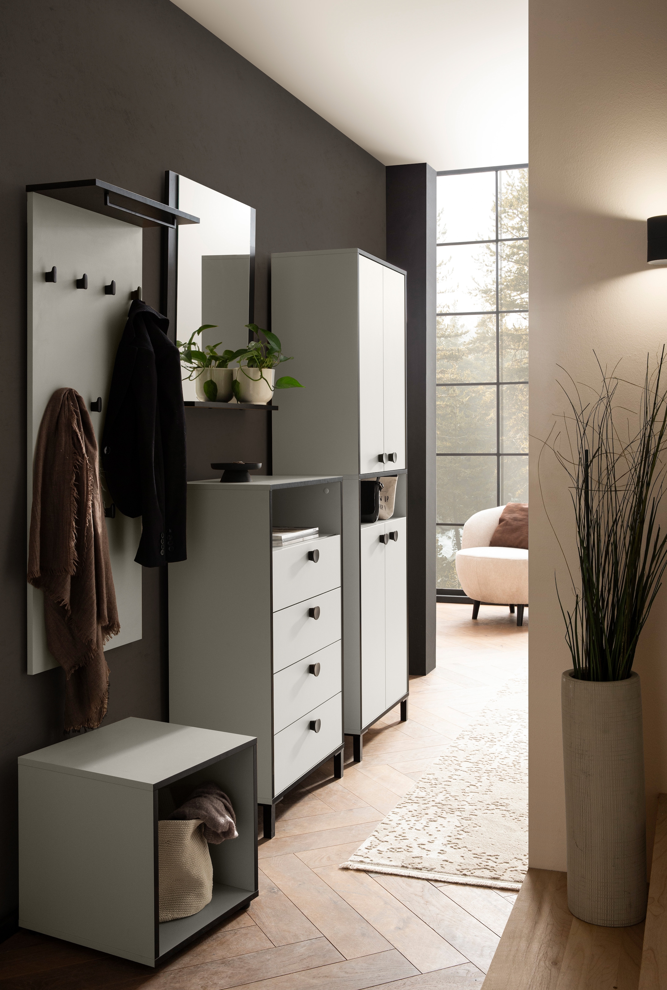 Schildmeyer Armoire intermédiaire »Edda, Breite 60 cm, Metallgriffe« Made in Germany