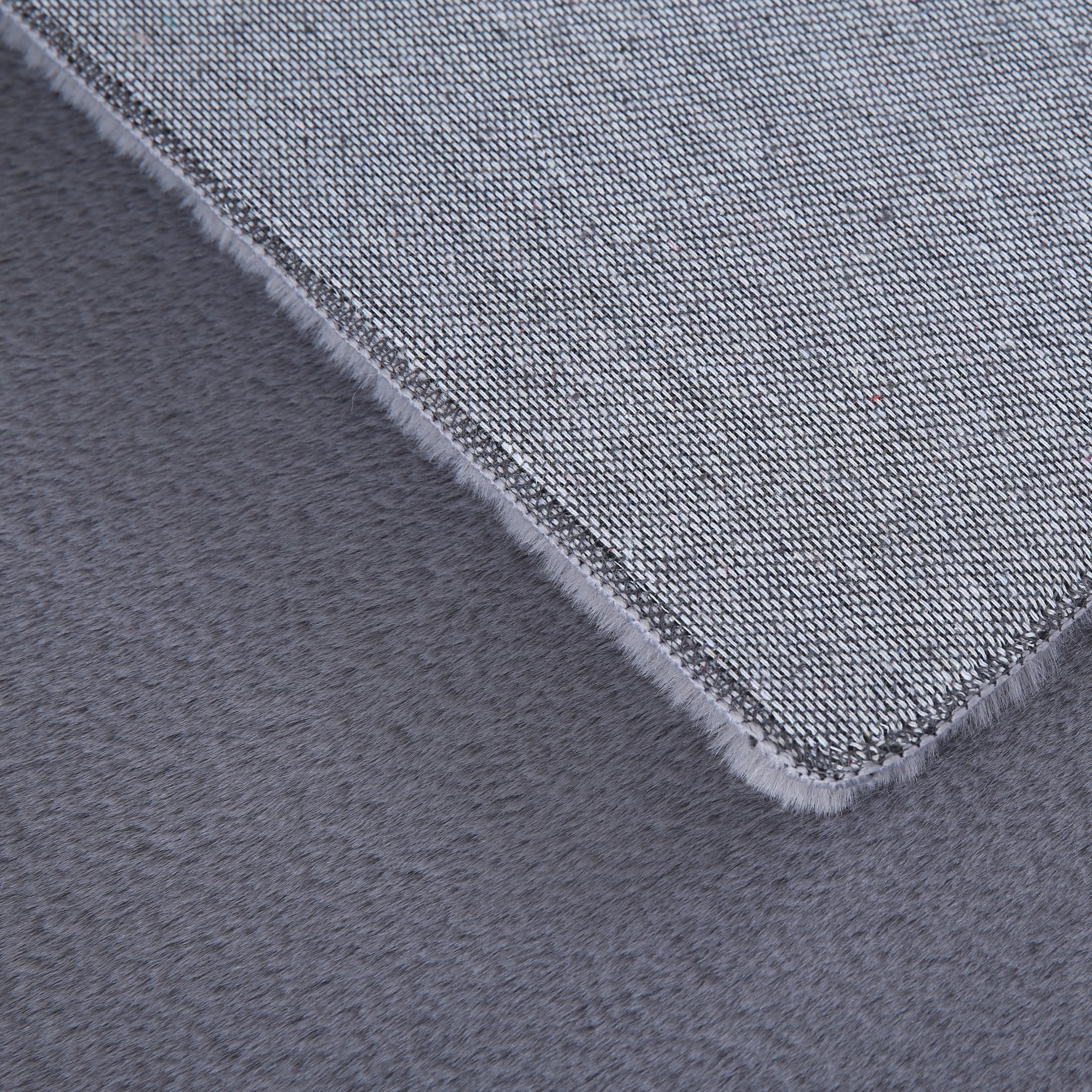 Ayyildiz Teppiche Hochflor-Teppich »POUFFY 5100«, rechteckig, 20 mm Höhe, Läufer, weicher glatter Softflor, Kaninchen Fell Haptik, waschbar