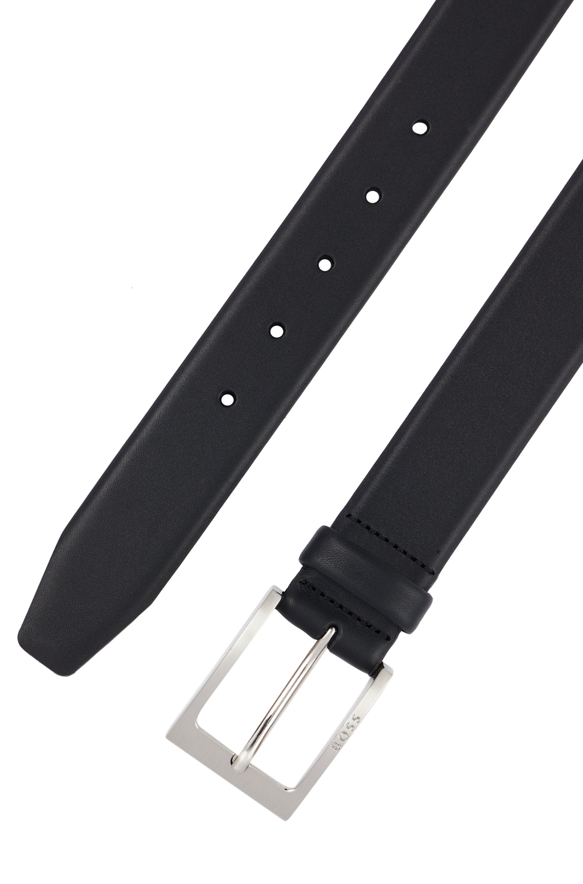 BOSS Ceinture en cuir aus Nappaleder mit BOSS Logo-Dornschliesse