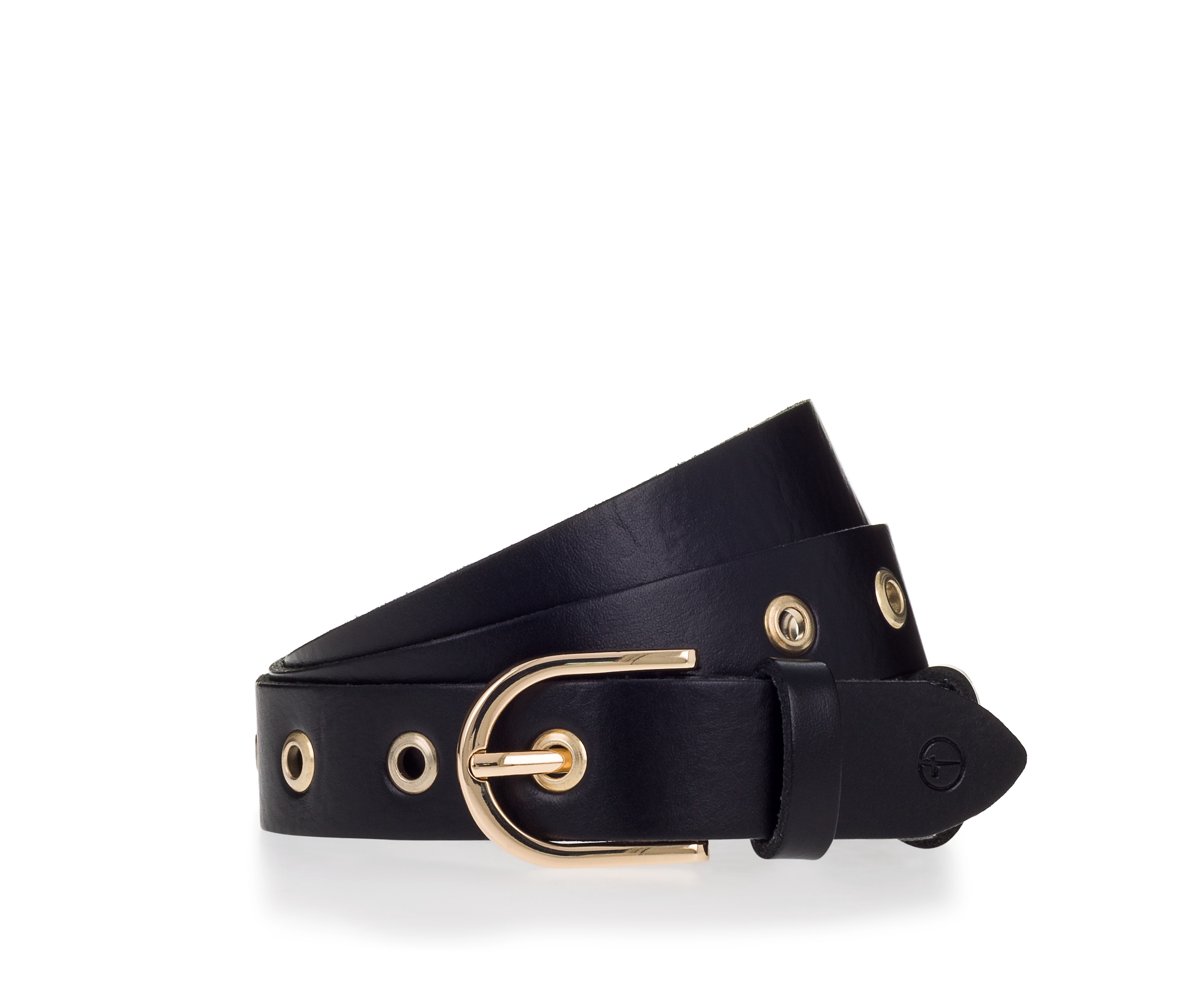 Image of Tamaris Ledergürtel ""Elly Gold"" Goldene Ösen