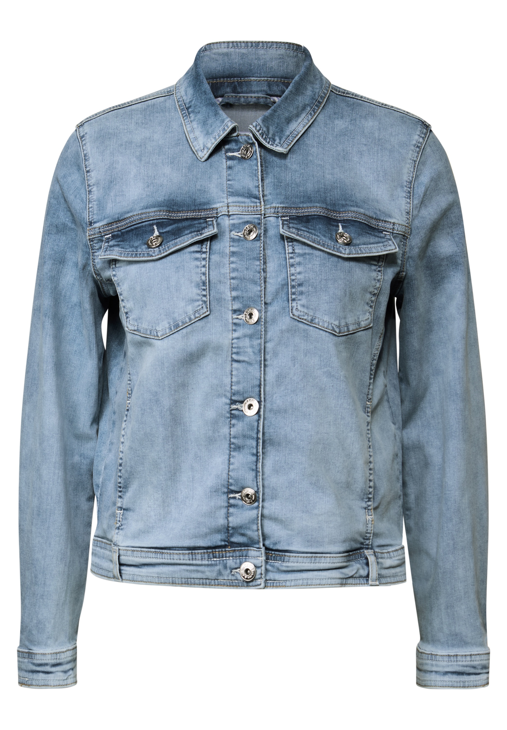 Cecil Jeansjacke, ohne Kapuze, mit Knopfleiste