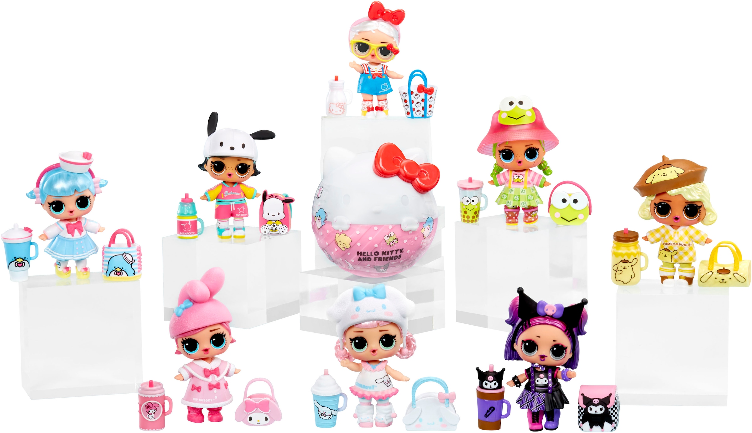 L.O.L. SURPRISE! Anziehpuppe »L.O.L. Surprise Loves Hello Kitty & Friends Tots Core Characters« sortierte Lieferung