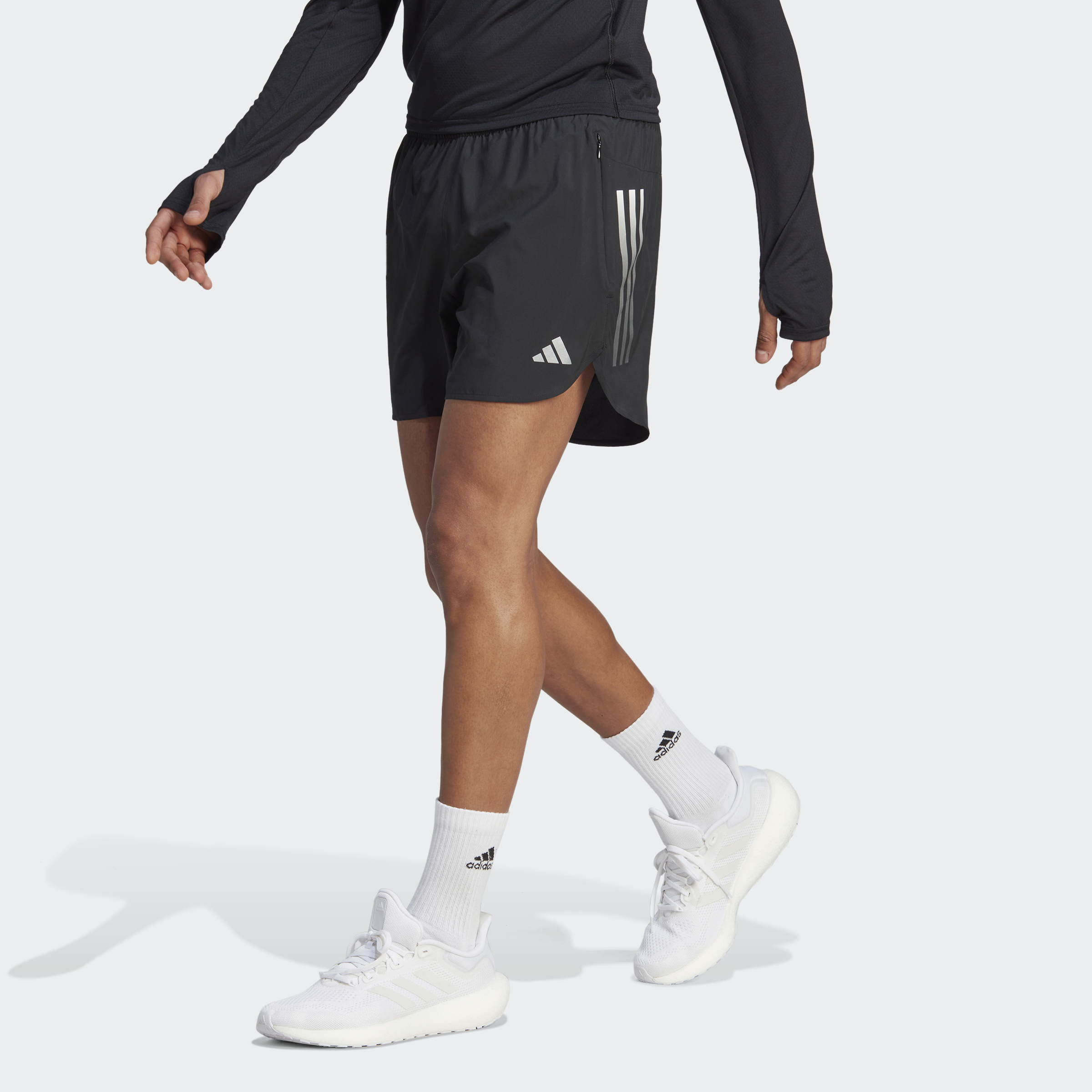 Laufshorts »RUN ICONS 3STREIFEN SHORTS«, (1 tlg.)