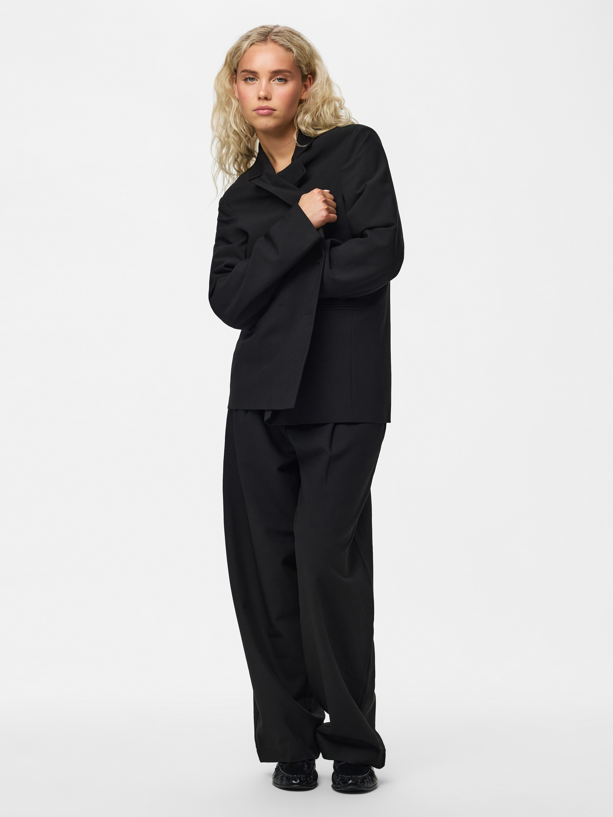 pieces Longblazer »PCBOSELLA LS LOOSE BLAZER NOOS BC« Materialmix