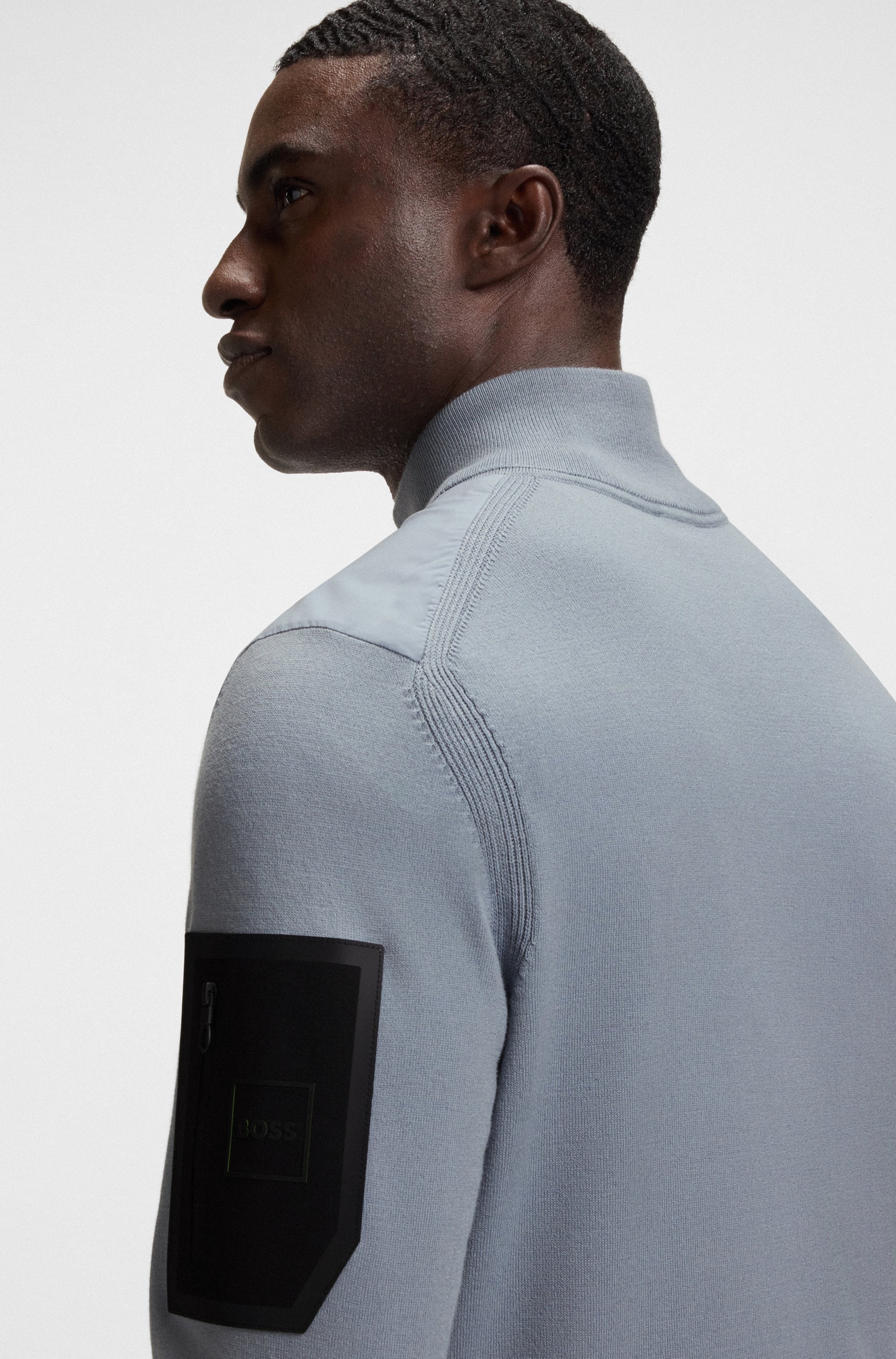 BOSS GREEN Hybridjacke »Momentum« regular fit, mit Stehkragen