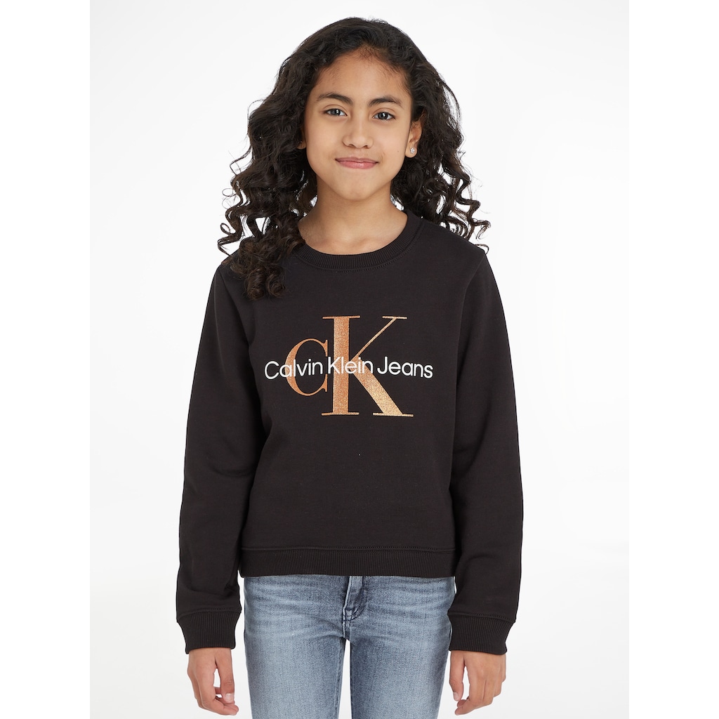 Calvin Klein Jeans Sweatshirt »BRONZE MONOGRAM CN SWEATSHIRT«