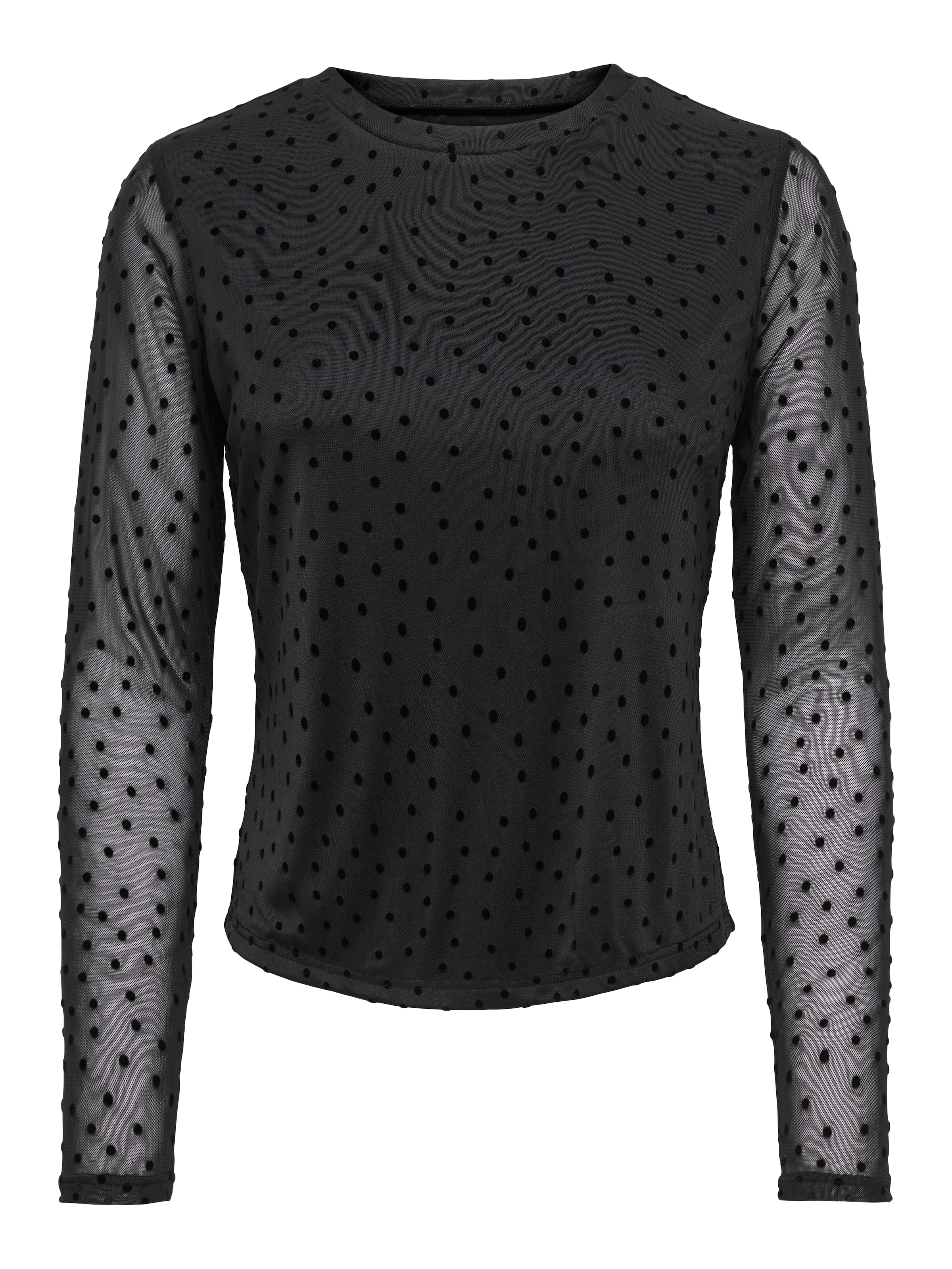 ONLY Shirtbluse »ONLNOVA L/S MESH TOP WVN« Kunstfaser, regular fit