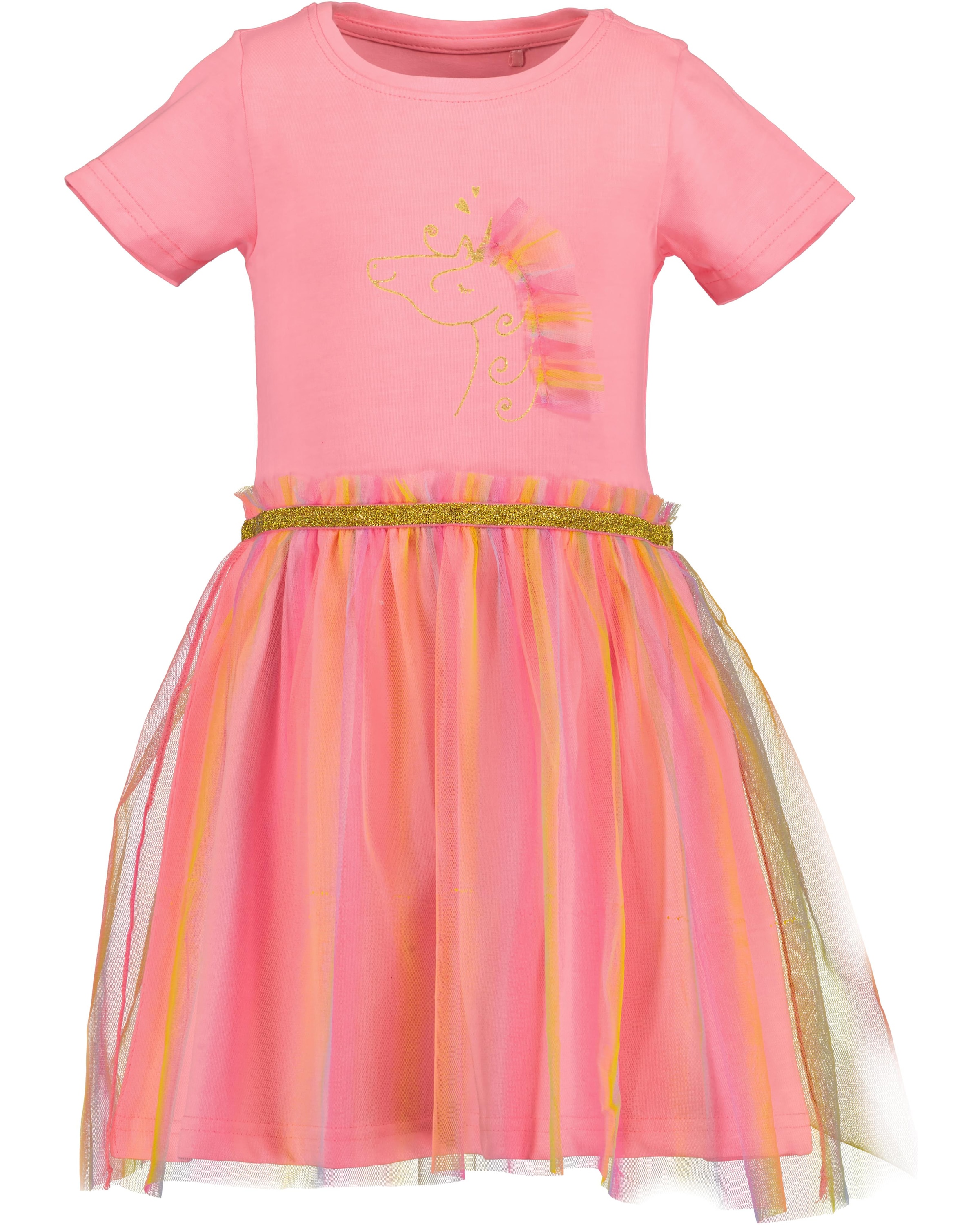 Blue Seven Robe en jersey 1 pièces tlg. mit aufgesetztem  Tüllrock und tollem Frontmotiv