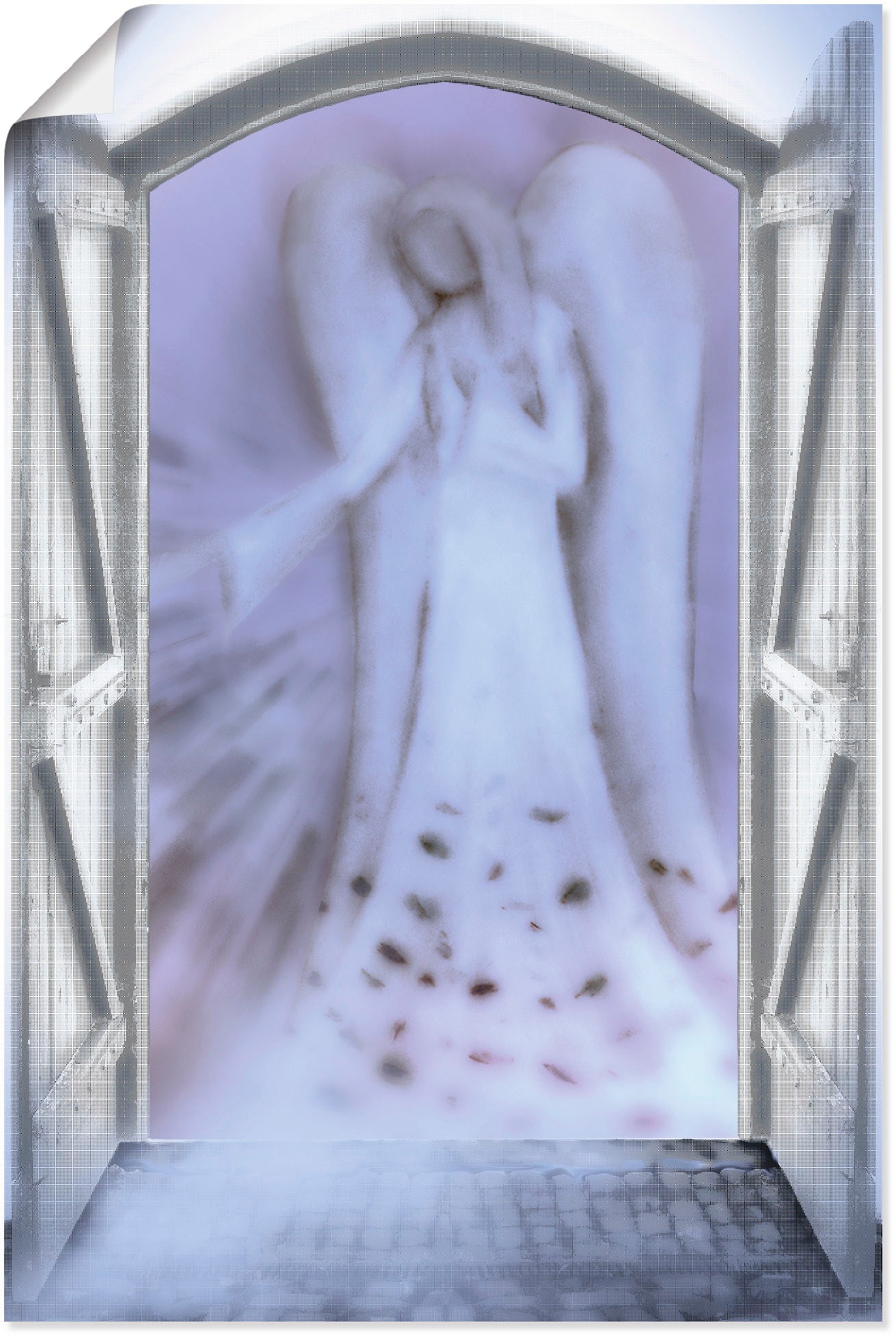 Artland Wandbild »Fensterblick - Engel vor der Tür«, Religion, (1 St.), als Alubild, Outdoorbild, Leinwandbild, Poster in verschied. Grössen