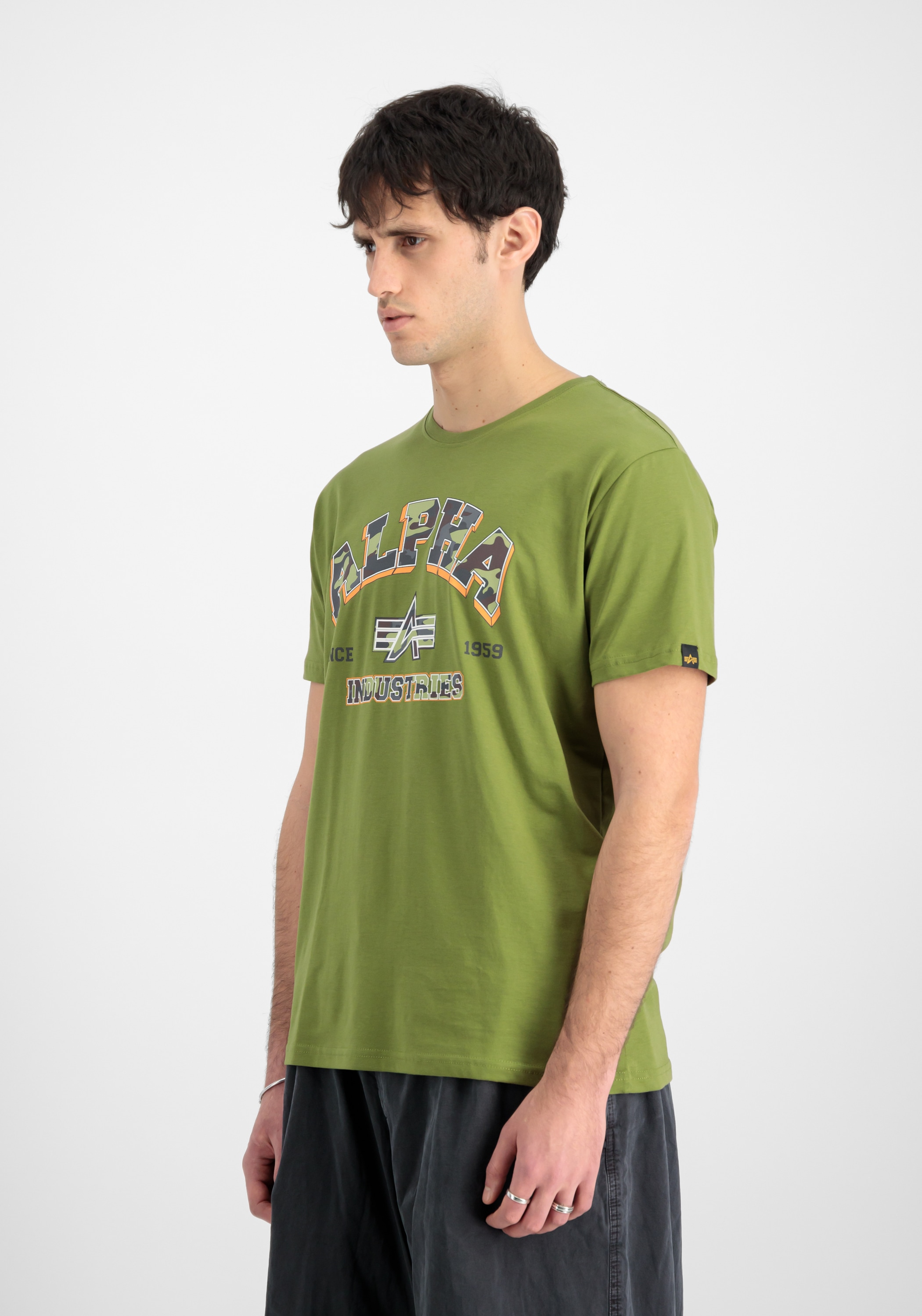 Image of Alpha Industries T-Shirt "College Camo T-Shirt"