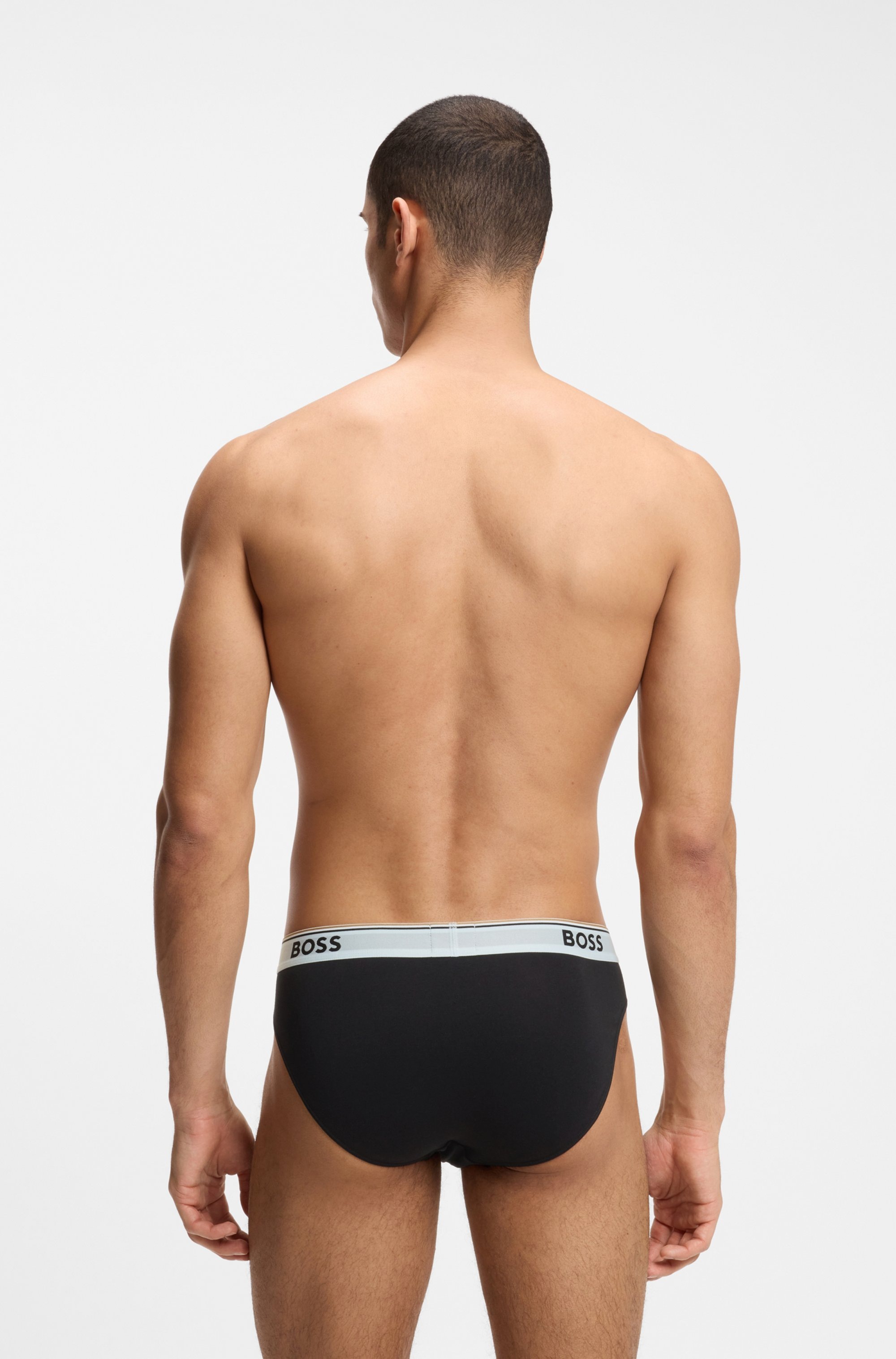 BOSS Slip aus elastischer Baumwolle, mittlere Bundhöhe