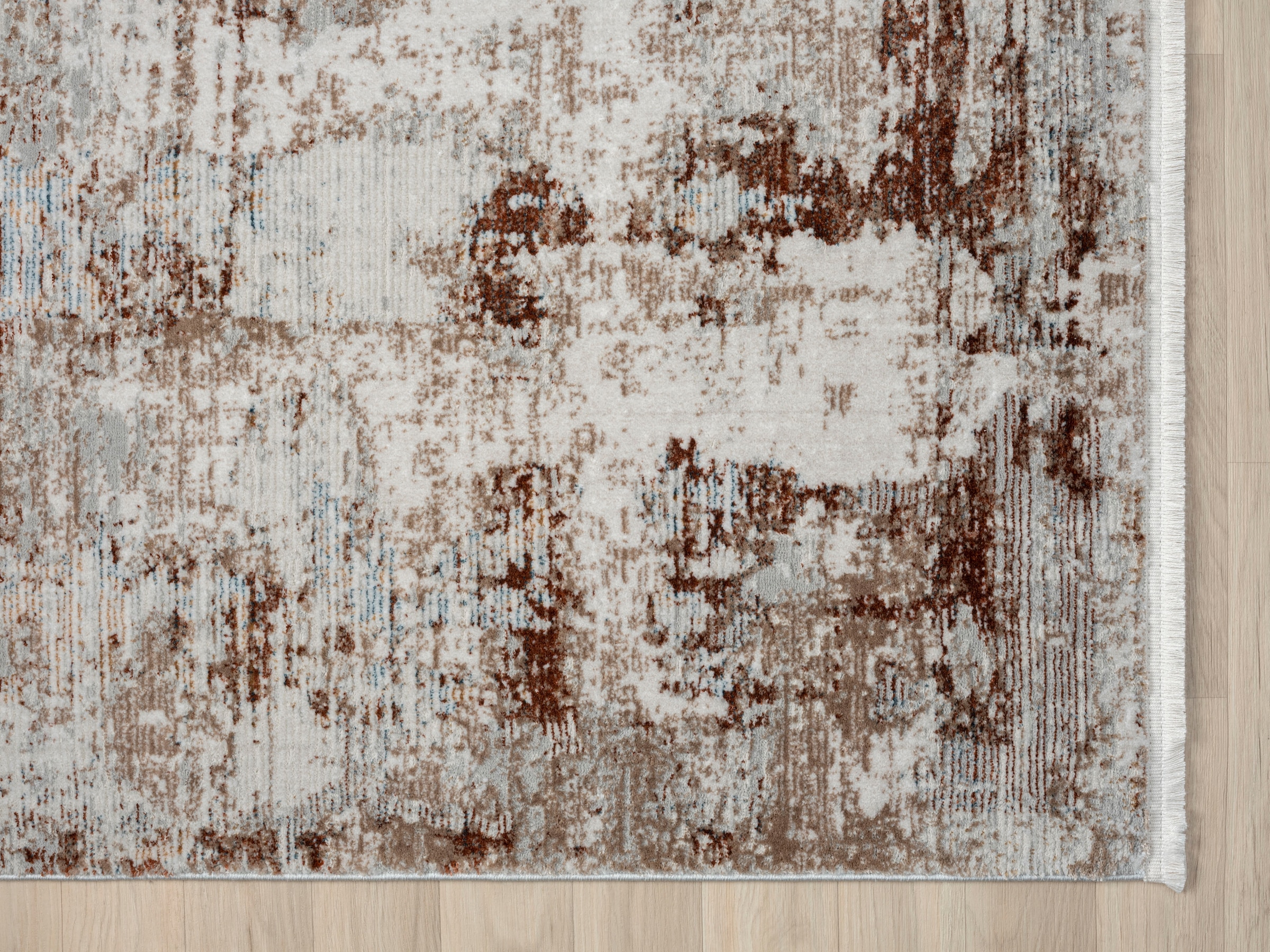 Myflair Möbel & Accessoires Tapis »Esme 2« Rectangulaire 8 mm Höhe Kurzflor, Vintage Look, mit Fransen, besonders weich durch Microfaser