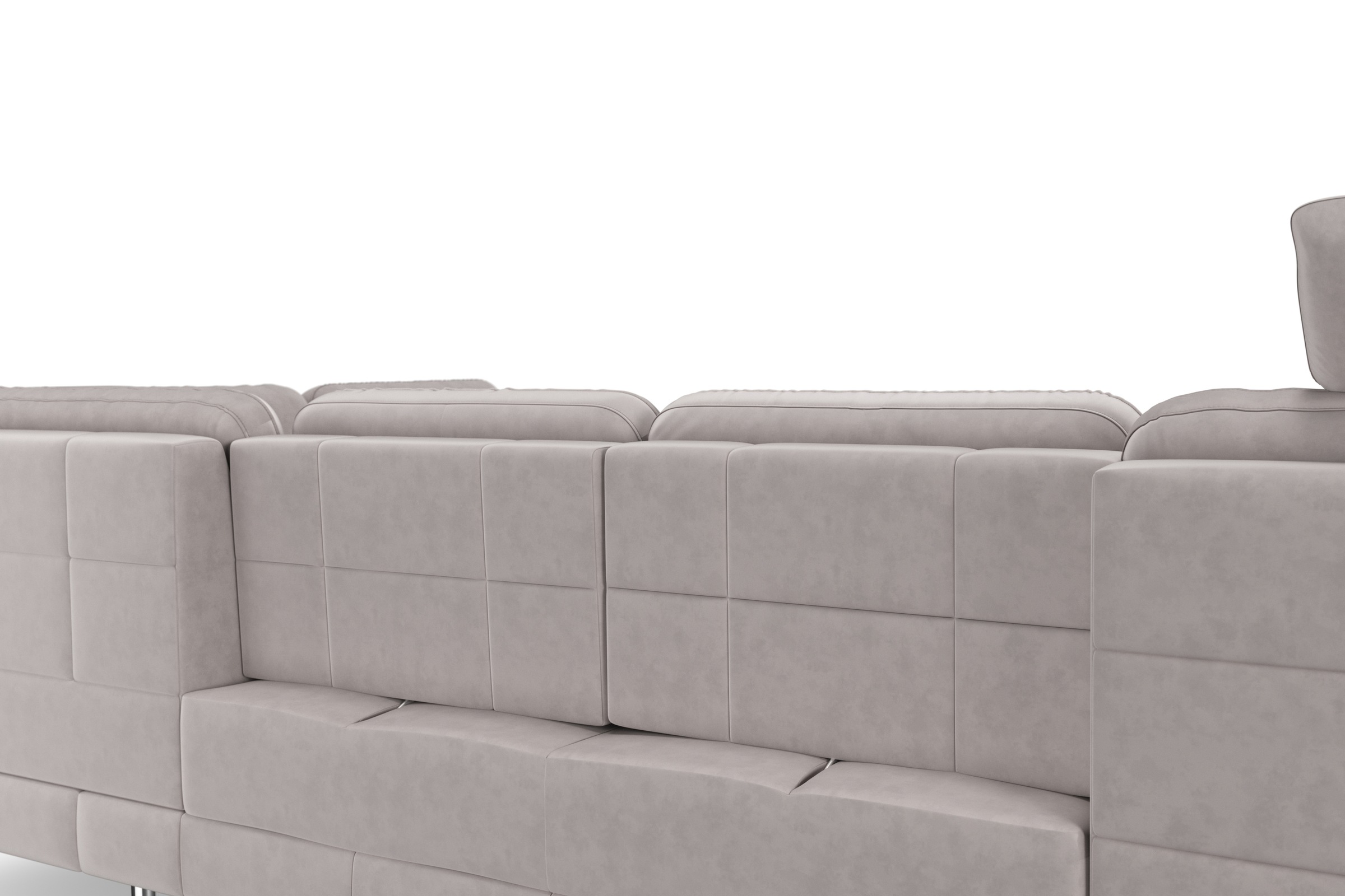 sit&more Wohnlandschaft »Bendigo U-Form«, inklusive Sitztiefenverstellung, Bodenfreiheit 15 cm, in 2 Fussfarben