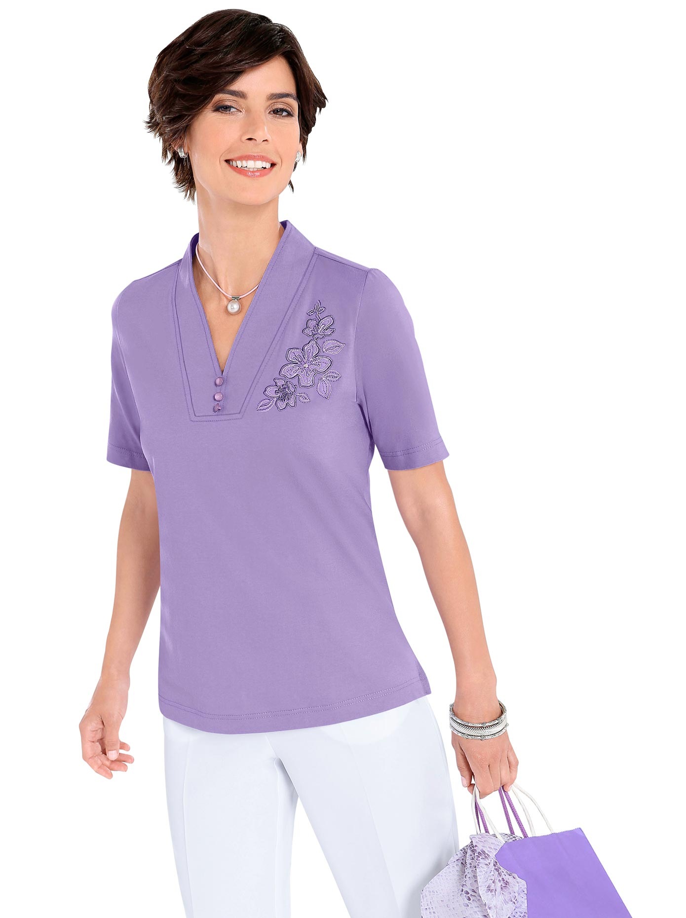 Image of Classic Basics V-Shirt »Shirt«, (1 tlg.) bei Ackermann Versand Schweiz