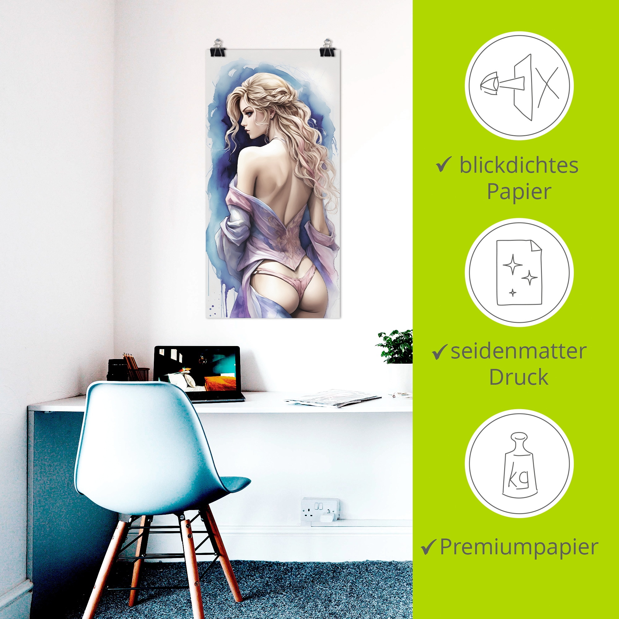 Artland Wandbild »Die Schönheit einer Frau VI« Erotische Bilder 1 Stk. tlg. als Alubild, Leinwandbild, Poster, Wandaufkleber in verschied. Grössen