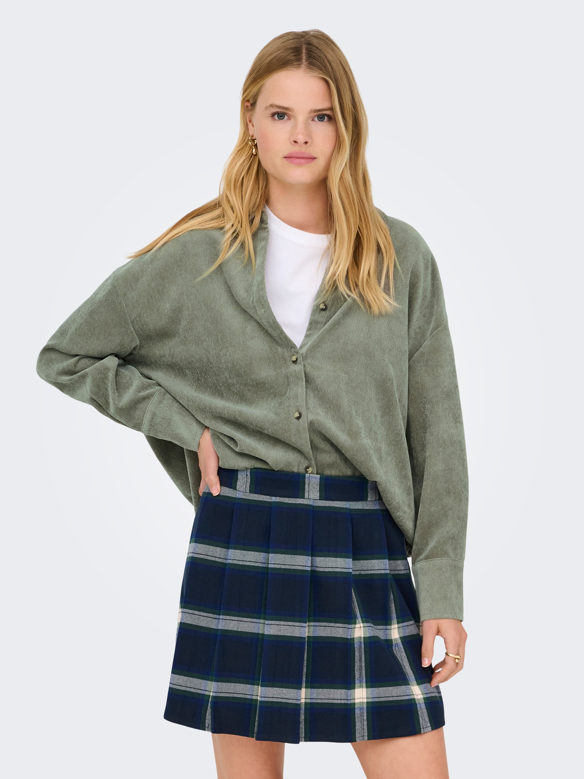 ONLY Langarmbluse »ONLMARIKE LIFE L/S CORD LOOSE SHIRT PNT«