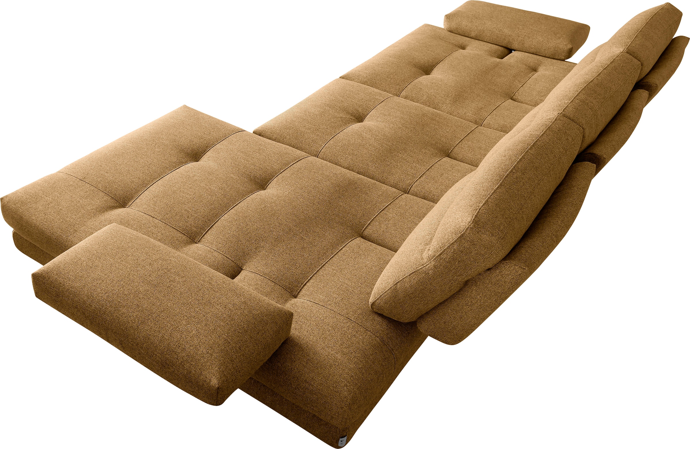 CALIA ITALIA Canapé d'angle »Toby Wing, B/T: 308/153 cm, Multifunktionssofa, Designsofa, L-Form« inkl. Sitztiefenverstellung und Armlehnfunktion, Füsse in schwarz matt