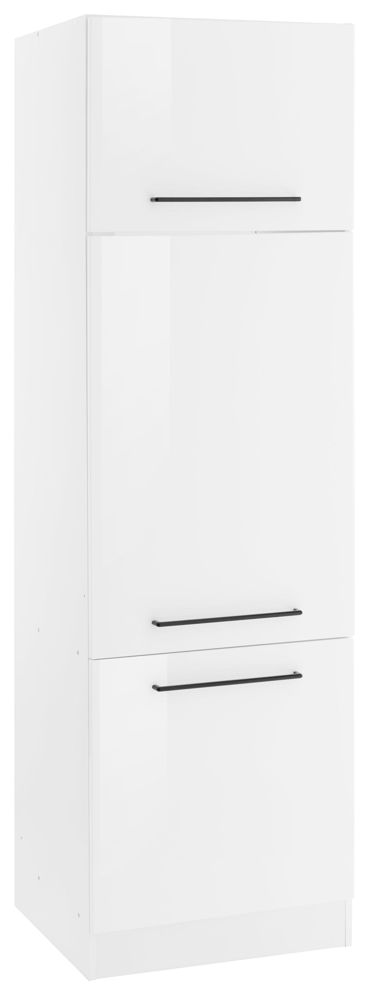 Image of HELD MÖBEL Kühlumbauschrank »Tulsa«, 60 cm breit, 200 cm hoch, 3 Türen, schwarzer Metallgriff, hochwertige MDF Front, geeignet für Einbaukühlschränke mit 88 cm Nischenmass bei Ackermann Versand Schweiz