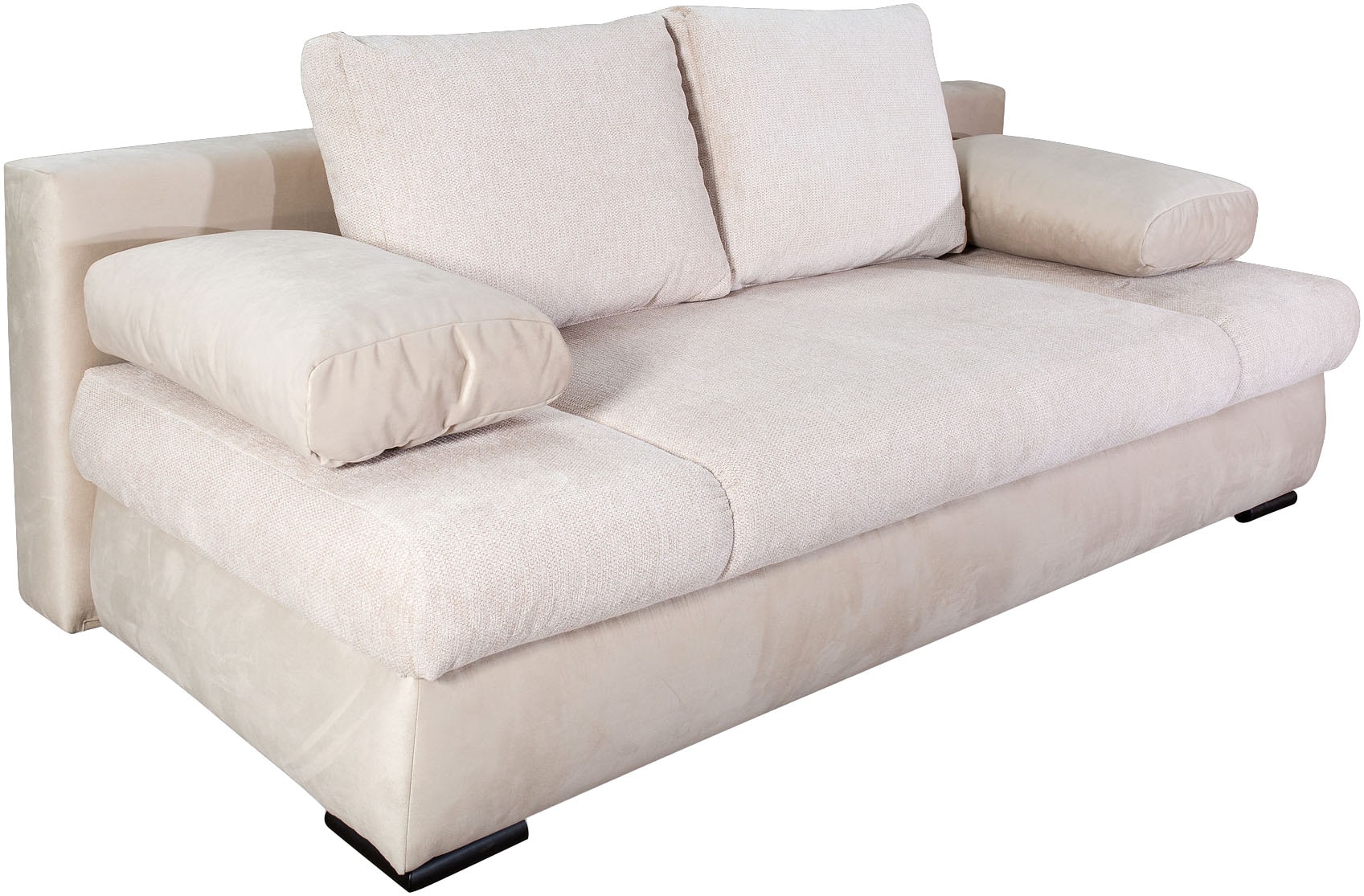 COLLECTION AB Schlafsofa »Chicago mit Bettfunktion, Schlafcouch«, inklusive Bettkasten, Cord-Samt Bezug, anthrazit