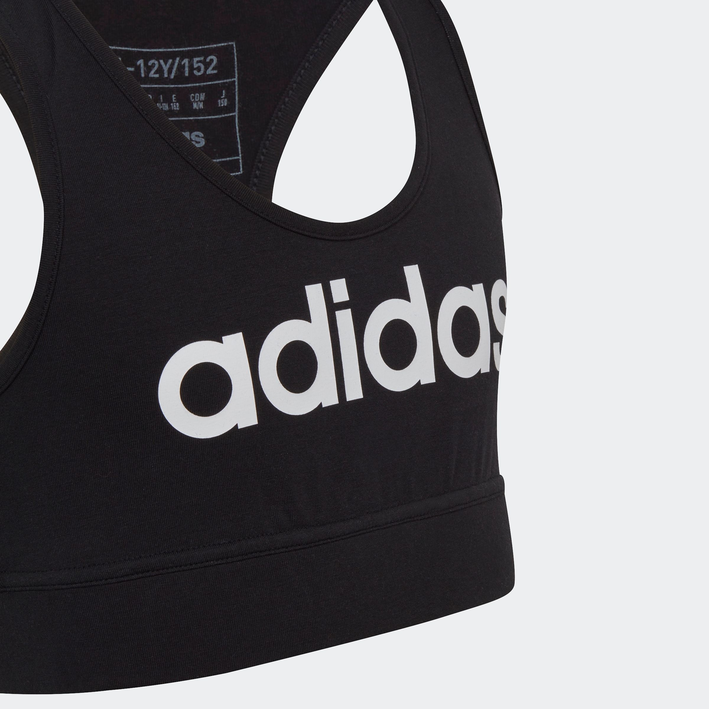 adidas Sportswear Sport-BH »ESSENTIALS LINEAR LOGO COTTON BUSTIER«, (1 tlg.)