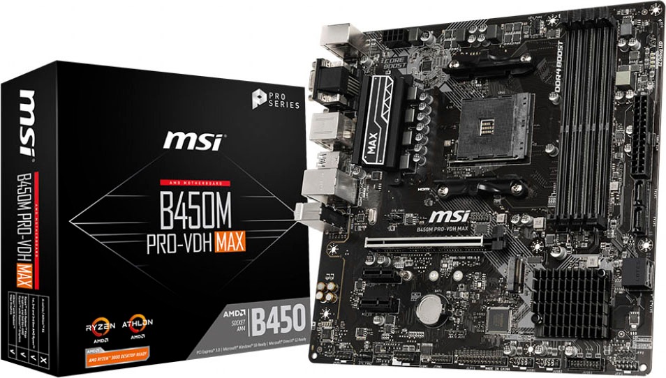 Image of MSI Mainboard »B450M PRO-VDH MAX« bei Ackermann Versand Schweiz