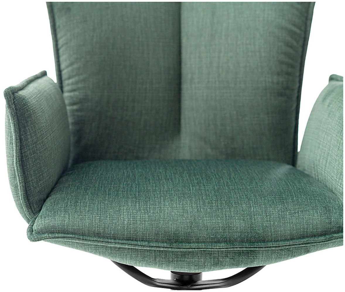 MCA furniture 4-Fussstuhl »NALON Esszimmerstuhl (2er Set) - Stuhl«, (Set), 2 St., Veloursstoff, 360° drehbar, Schwingfunktion, Metall, Veloursoptik, belastbar 120 kg