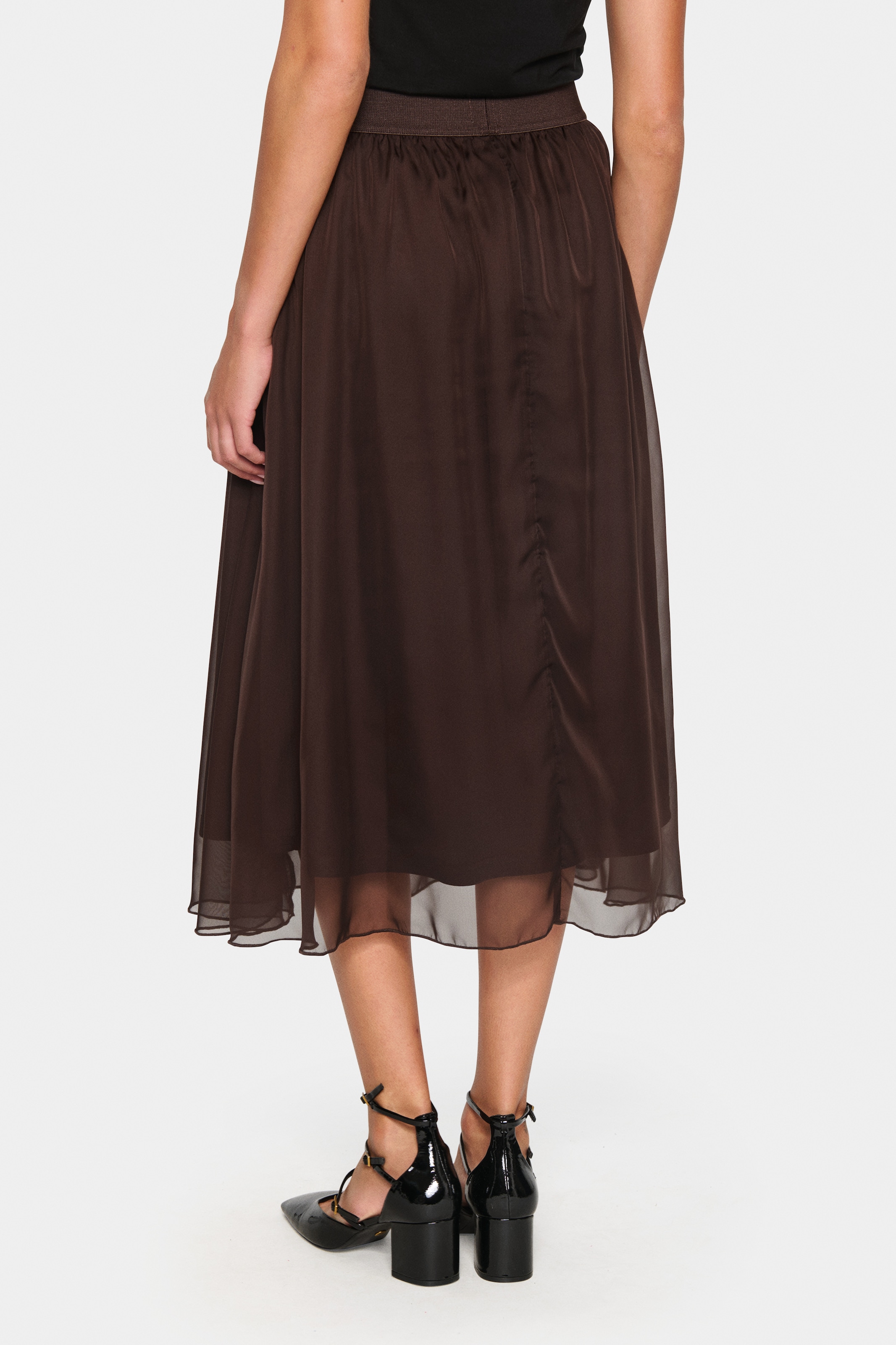 Saint Tropez Midirock »CoralSZ Skirt«, aus Chiffon
