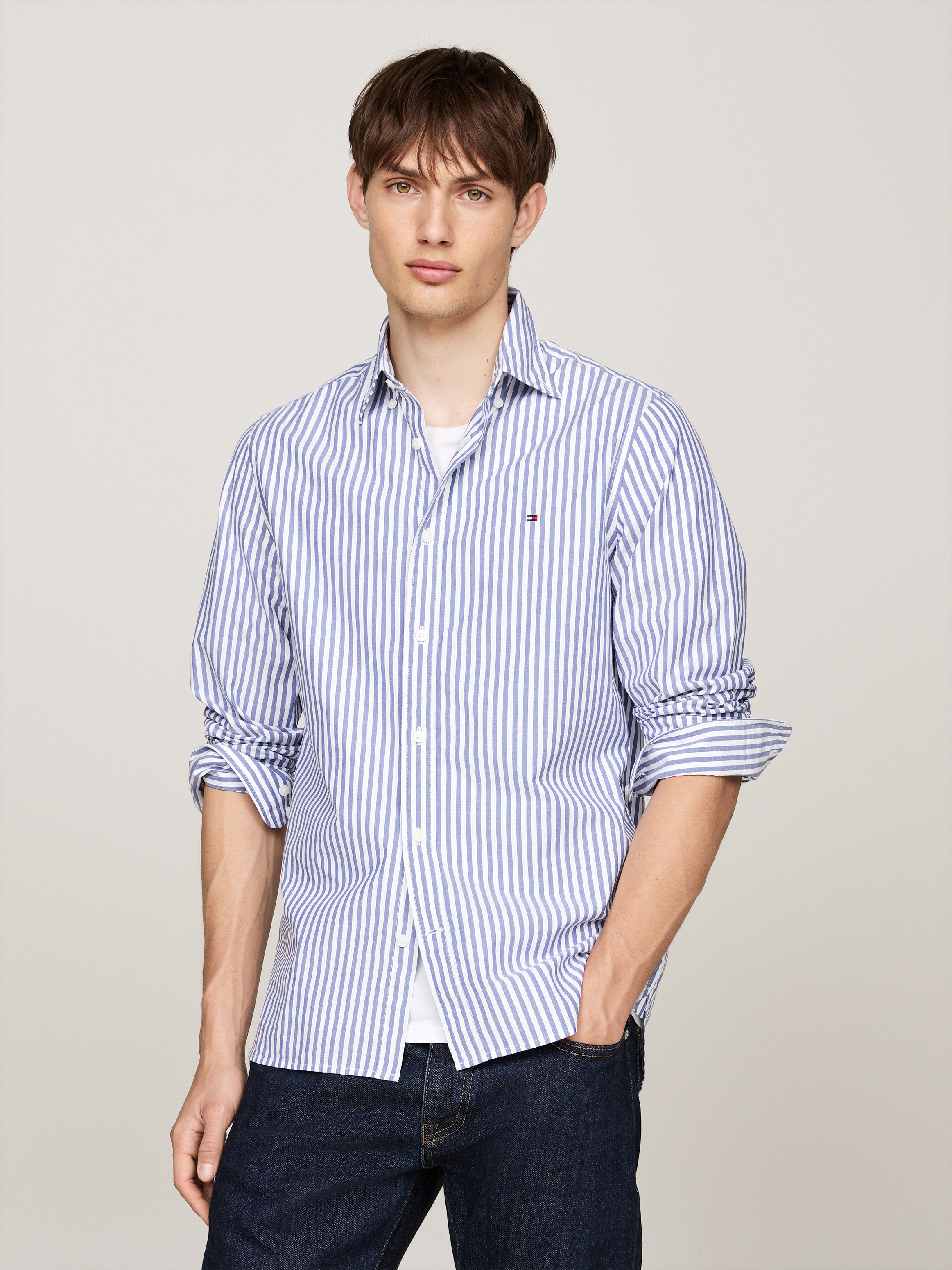 Businesshemd »CLASSIC POPLIN STRIPE SF SHIRT«