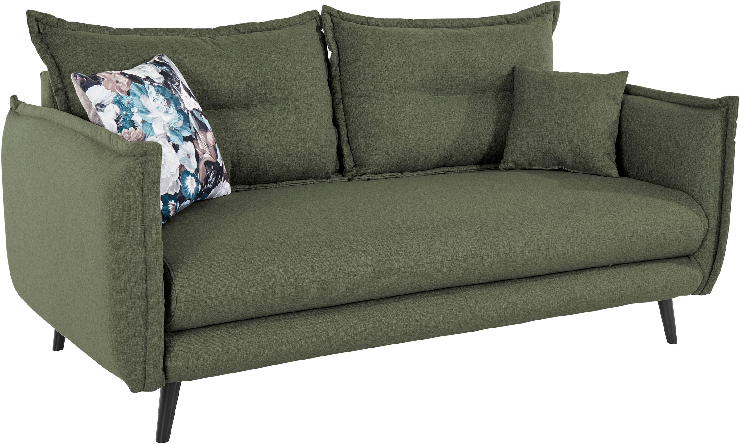 Home affaire 3-places »Levke, 183 cm breit, modern und bequem« structure fine, incluant coussin dorsal et coussin décoratif