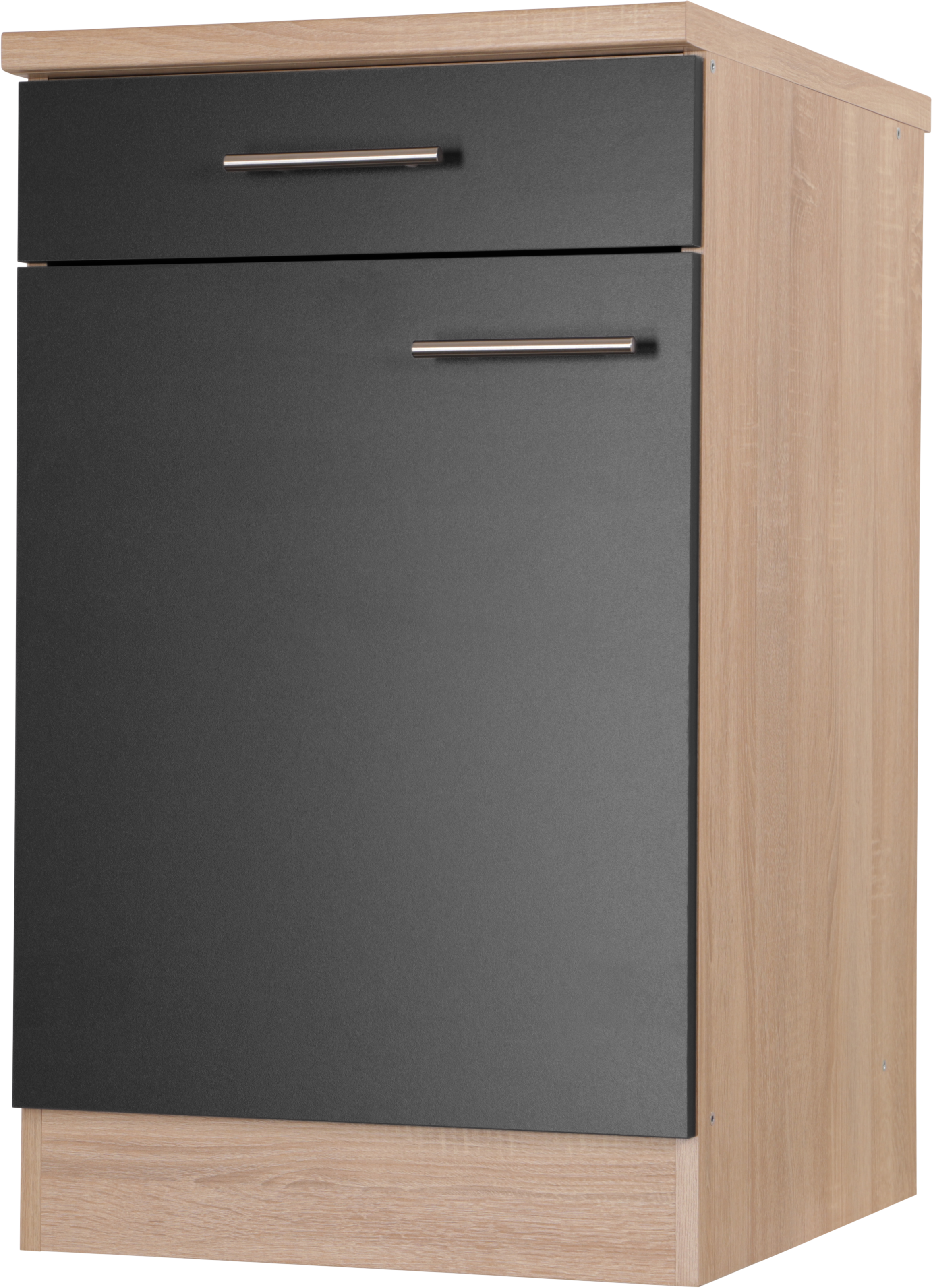 RESPEKTA Armoire basse »Merle« Largeur 50 cm, fermeture douce, poignées en métal, hauteur de travail 85 cm