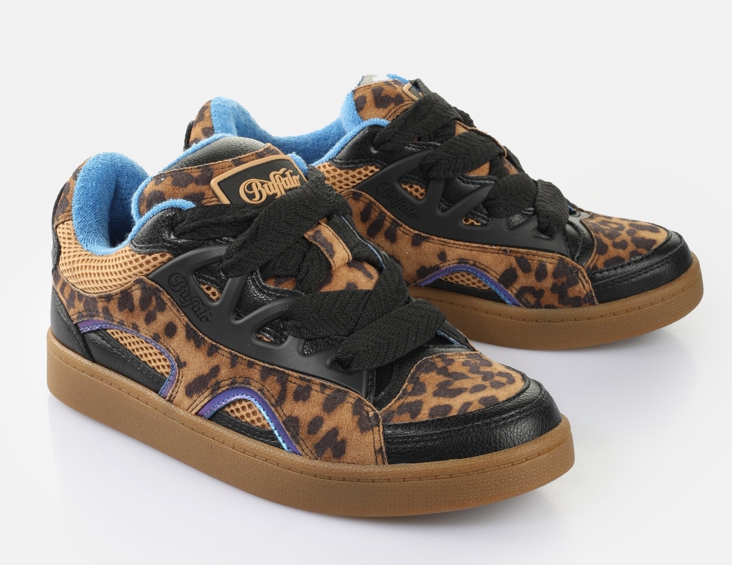 Image of Buffalo Sneaker "LIBERTY SKATE" Retro-Sneaker, Freizeitschuh, Schnürschuh in trendiger Leo-Optik