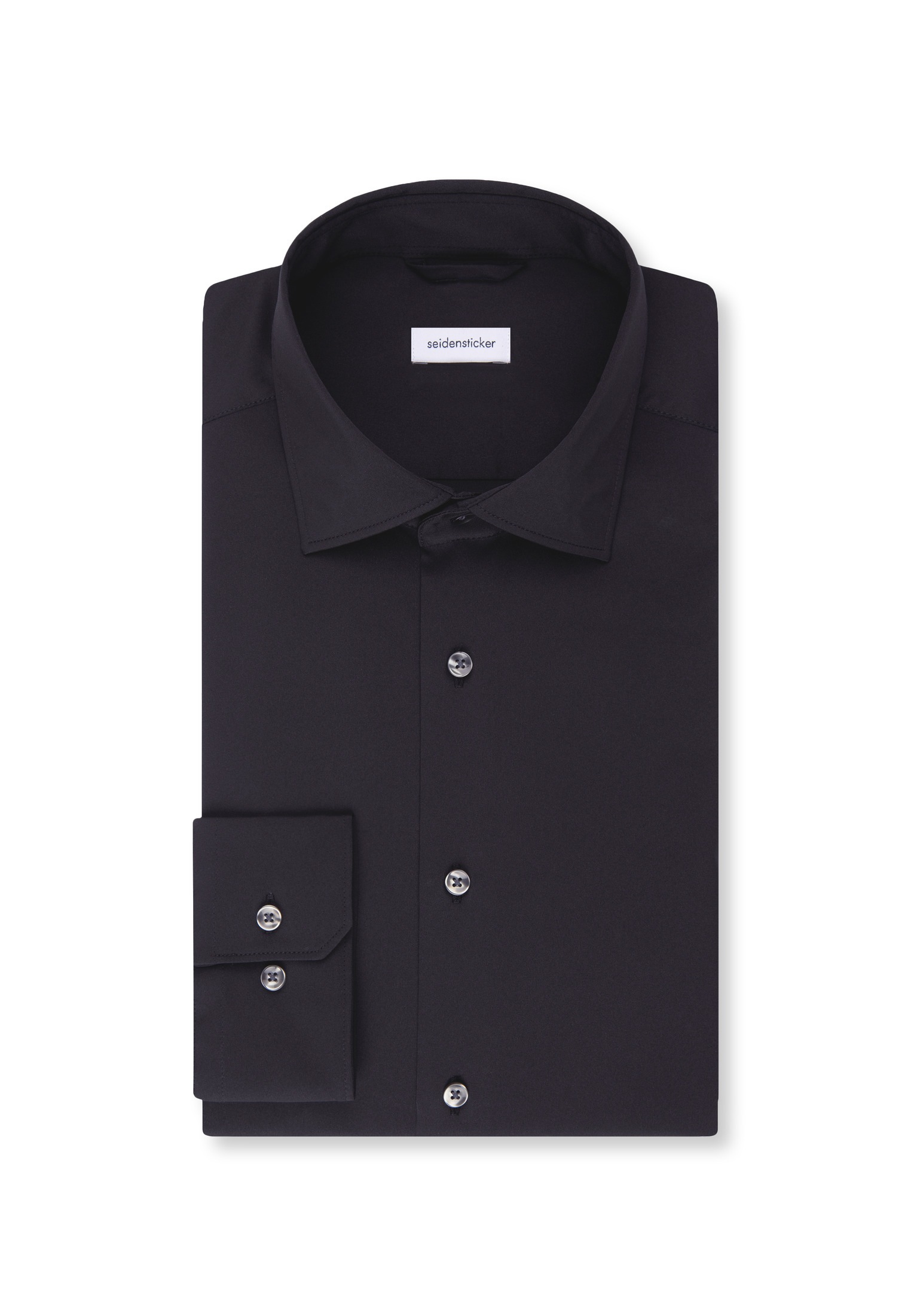 seidensticker Chemise d'affaires »Schwarze Rose« col Kent uni Regular 1/1