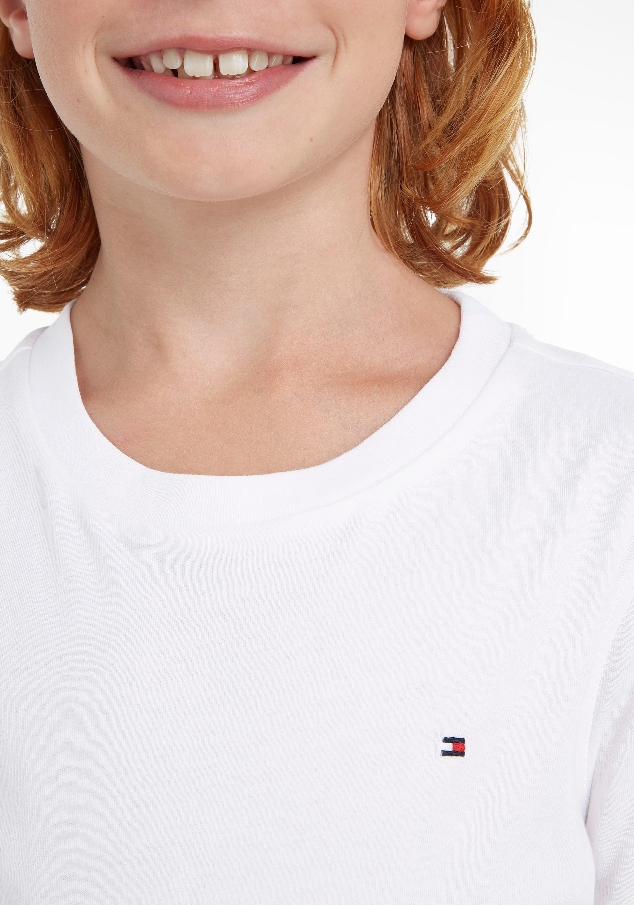 Tommy Hilfiger T-Shirt »BOYS BASIC CN KNIT«