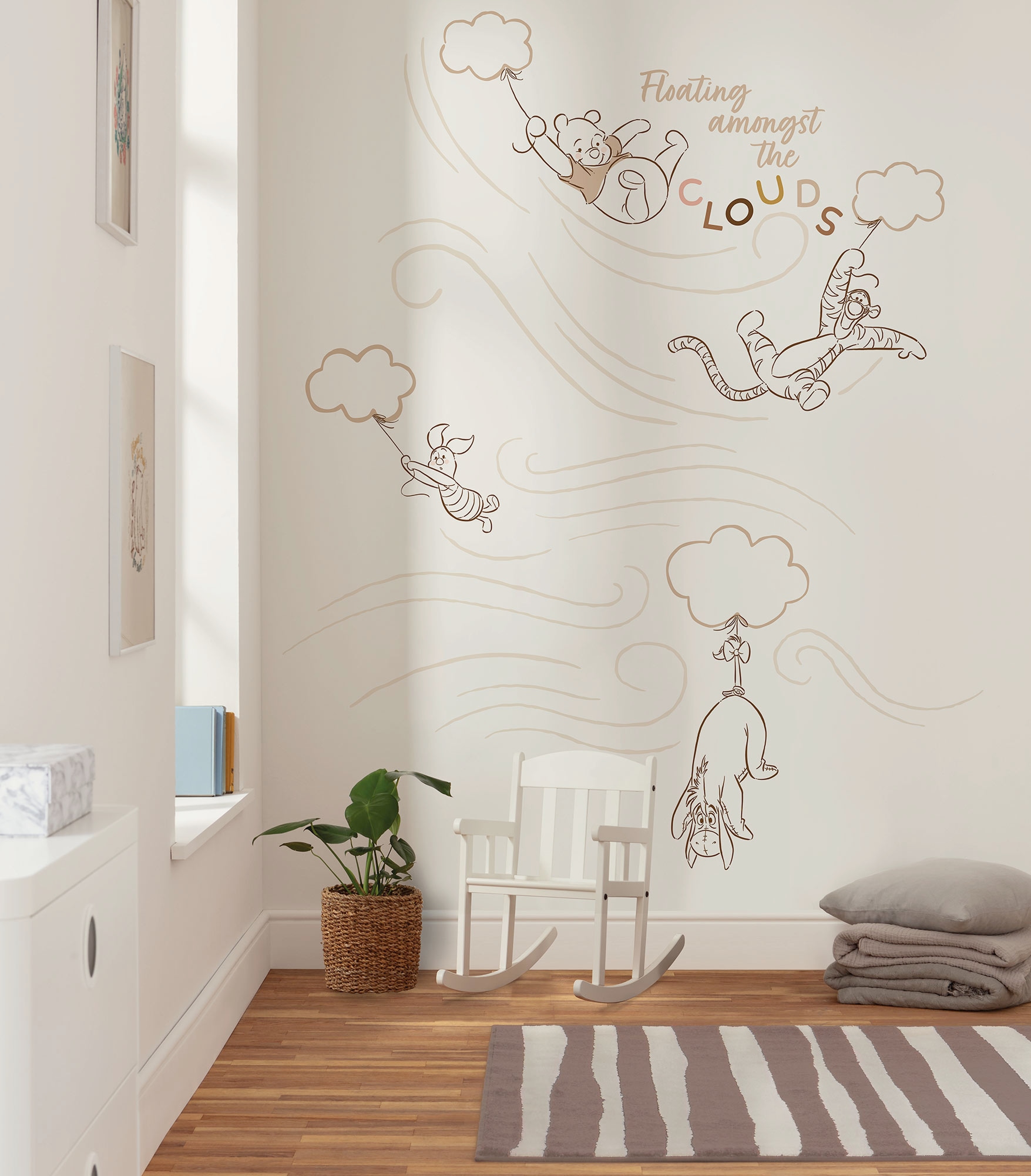 Image of Komar Kindertapete "Disney Winnie the Pooh A Bluster Day" bedruckt glatt
