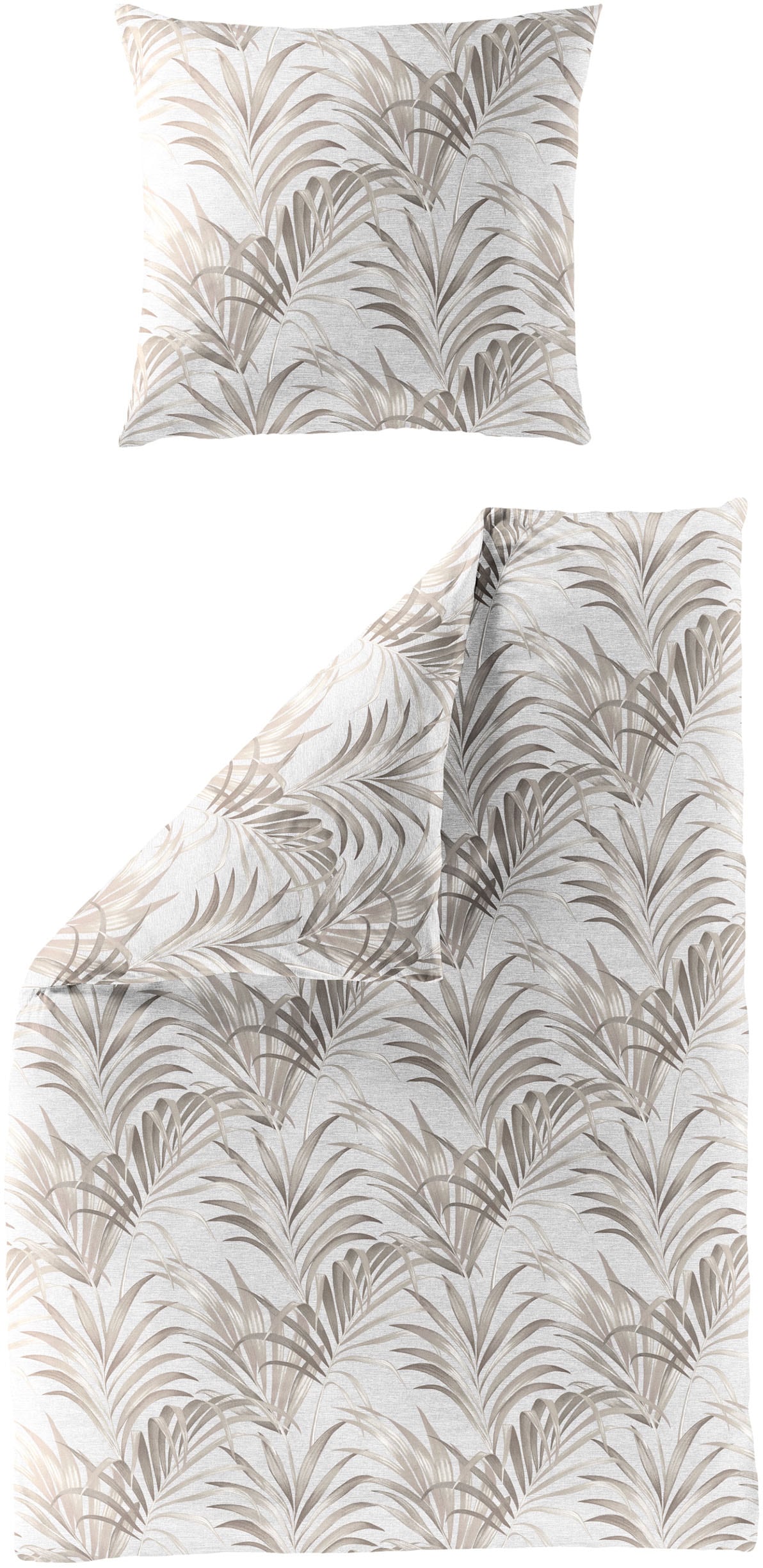 Image of BIERBAUM Bettwäsche "Bettwäsche 4131" 2 Stk. Mako-Satin, 100 % Baumwolle, pflegeleicht, seidig glänzend
