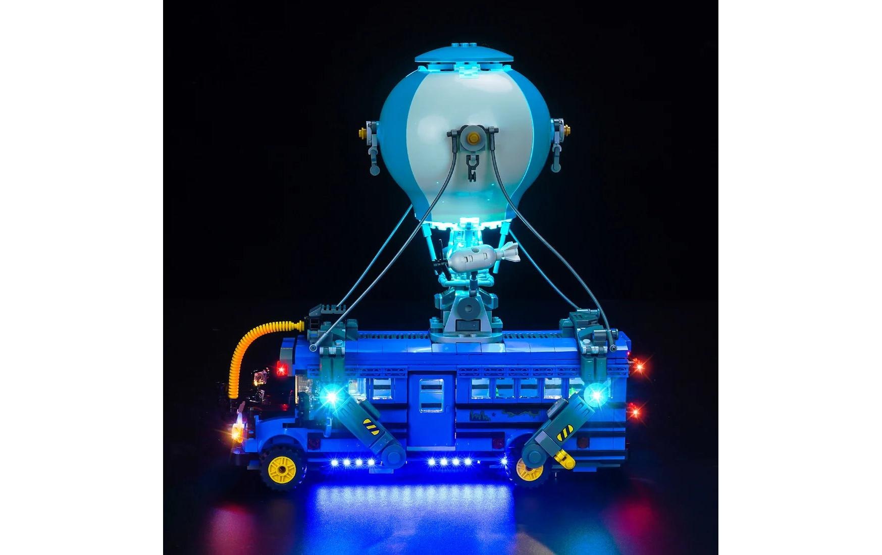 Image of Steinbaukasten "BrickBling LED-Licht-Set für LEGO Fortnite: Battle Bus -77073"