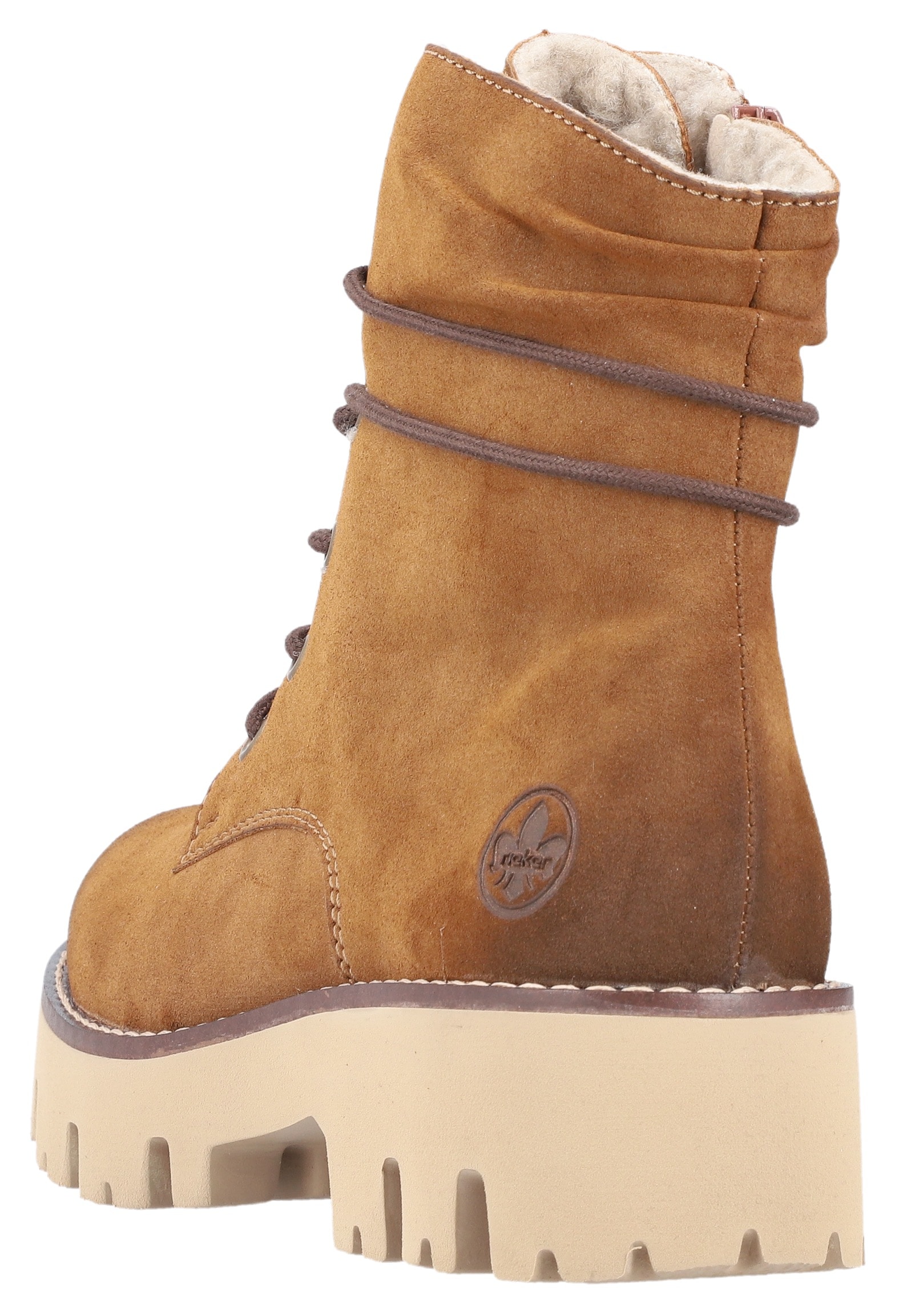 Rieker Winterstiefelette, Schnürboots, Winterboots, Profilsohle, mit Innenreissverschluss