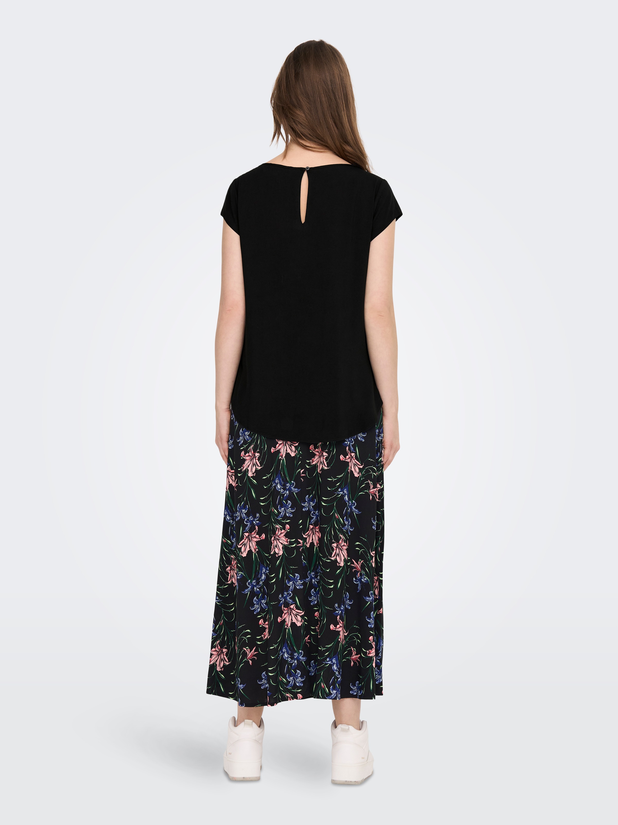 ONLY Blusenshirt »ONLNOVA LIFE VIS S/S TOP SOLID«